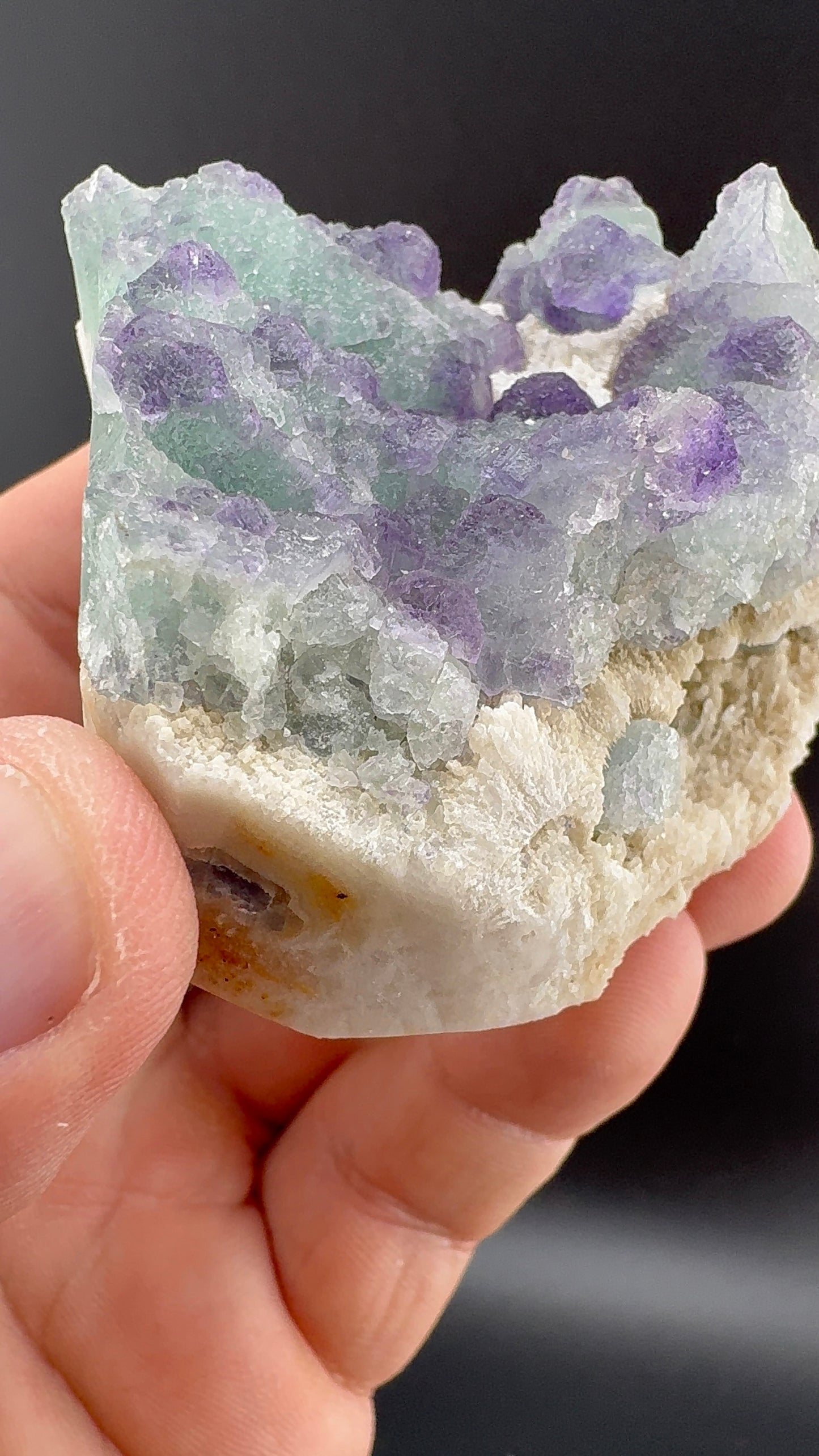 Purple/Green Octahedral Fluorite (S7)