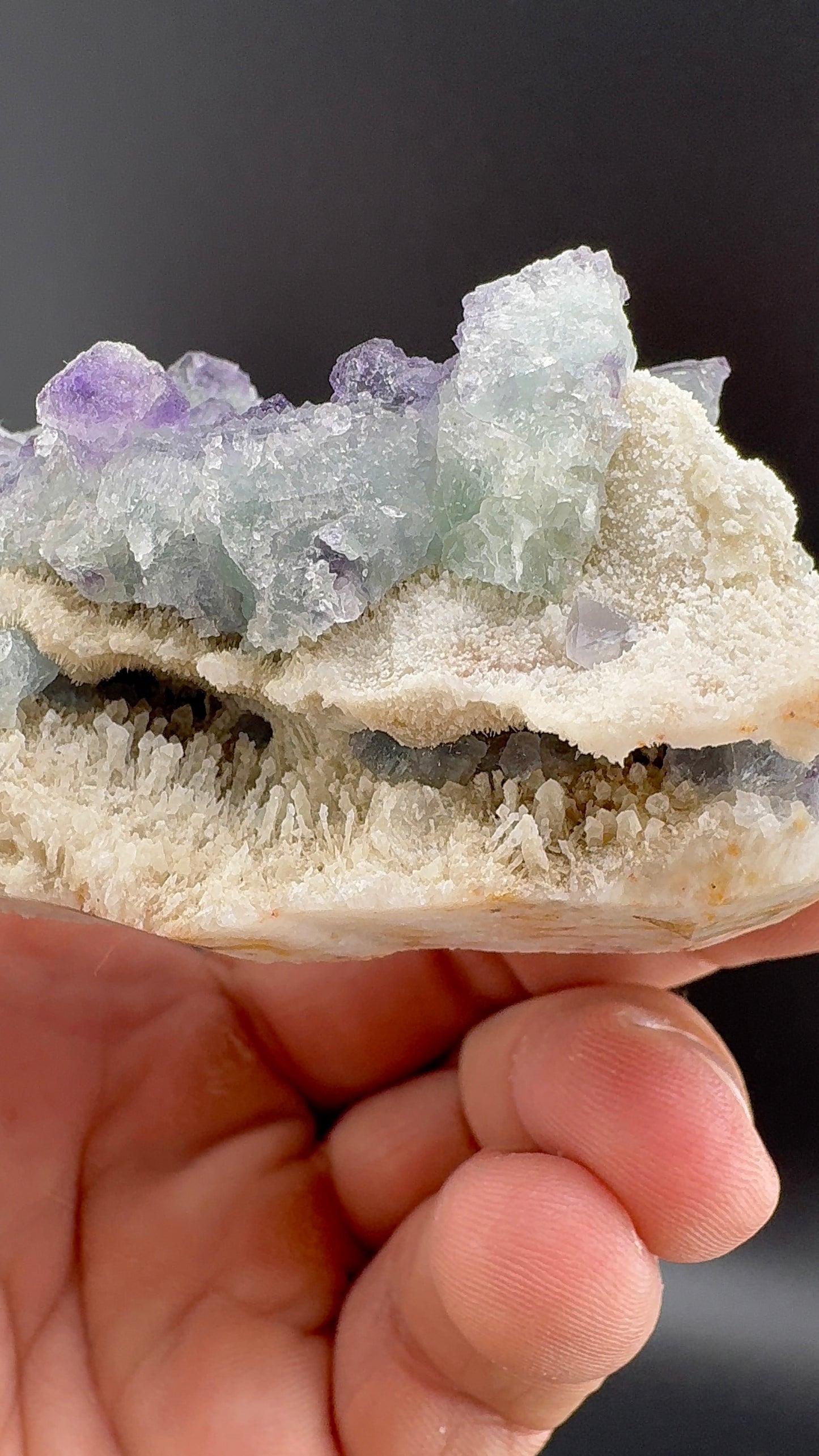 Purple/Green Octahedral Fluorite (S7)