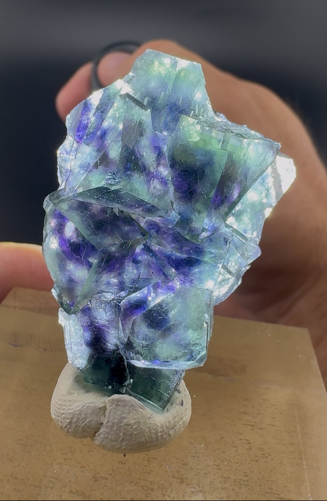 Yindu Green/Purple Fluorite (B21)