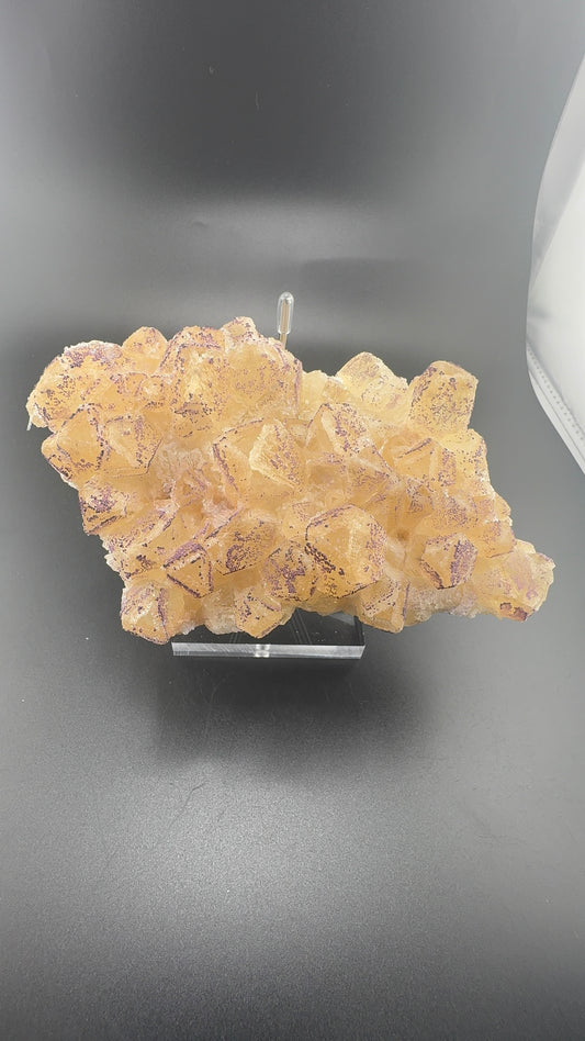 Yttrium Fluorite on Calcite