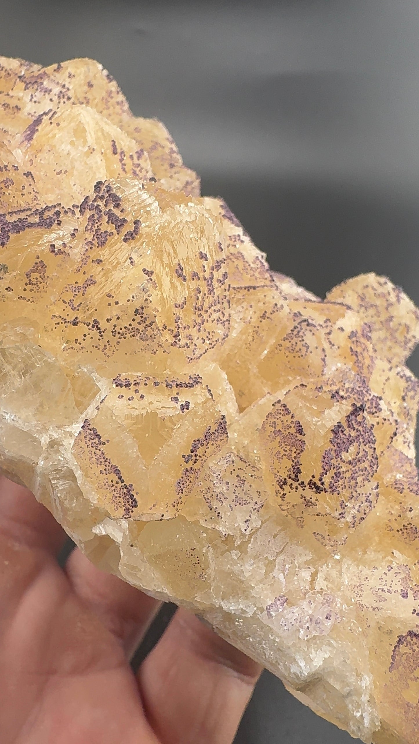 Yttrium Fluorite on Calcite