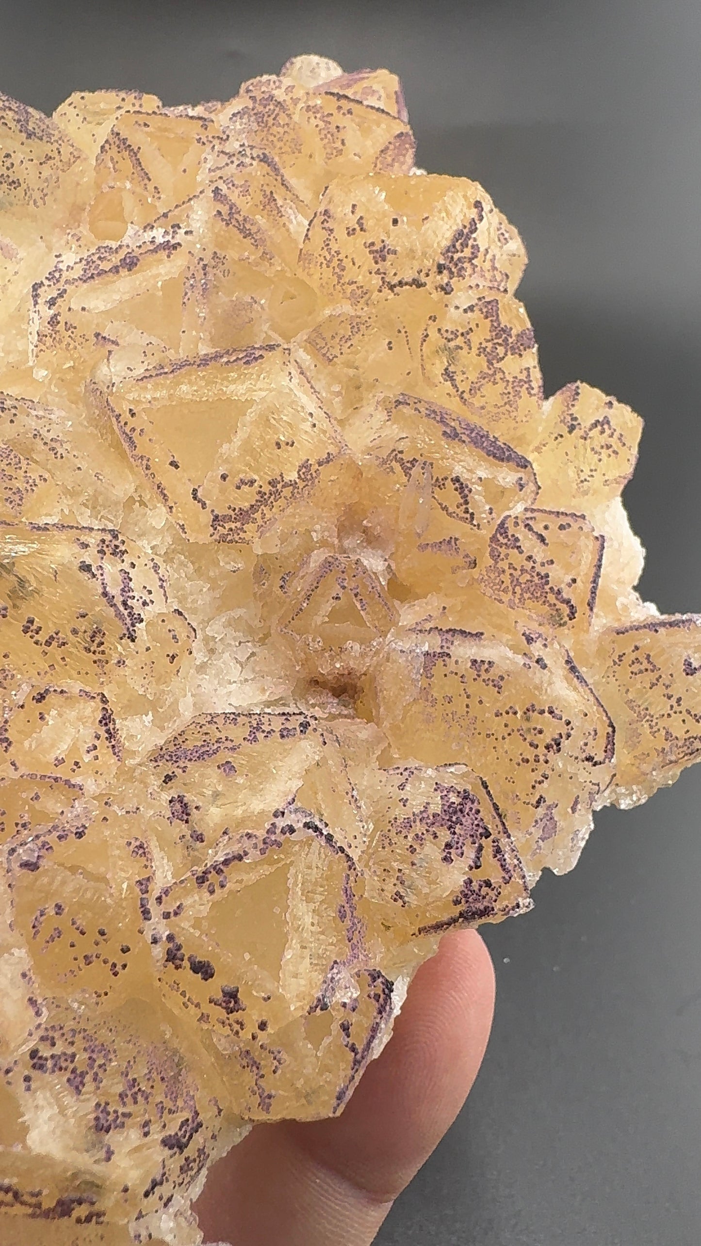 Yttrium Fluorite on Calcite