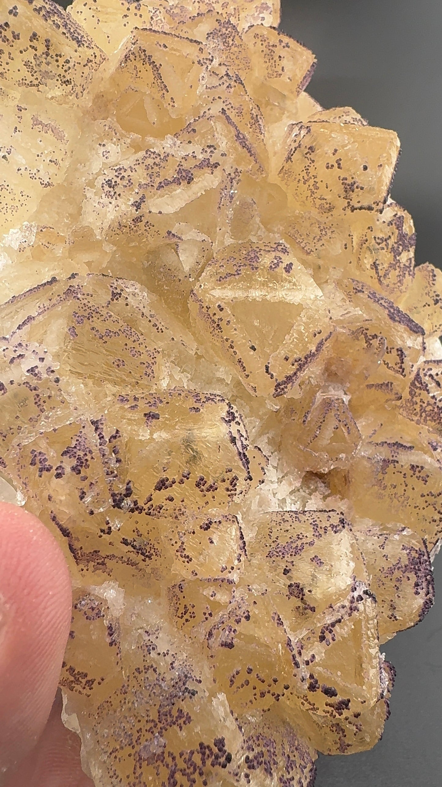 Yttrium Fluorite on Calcite