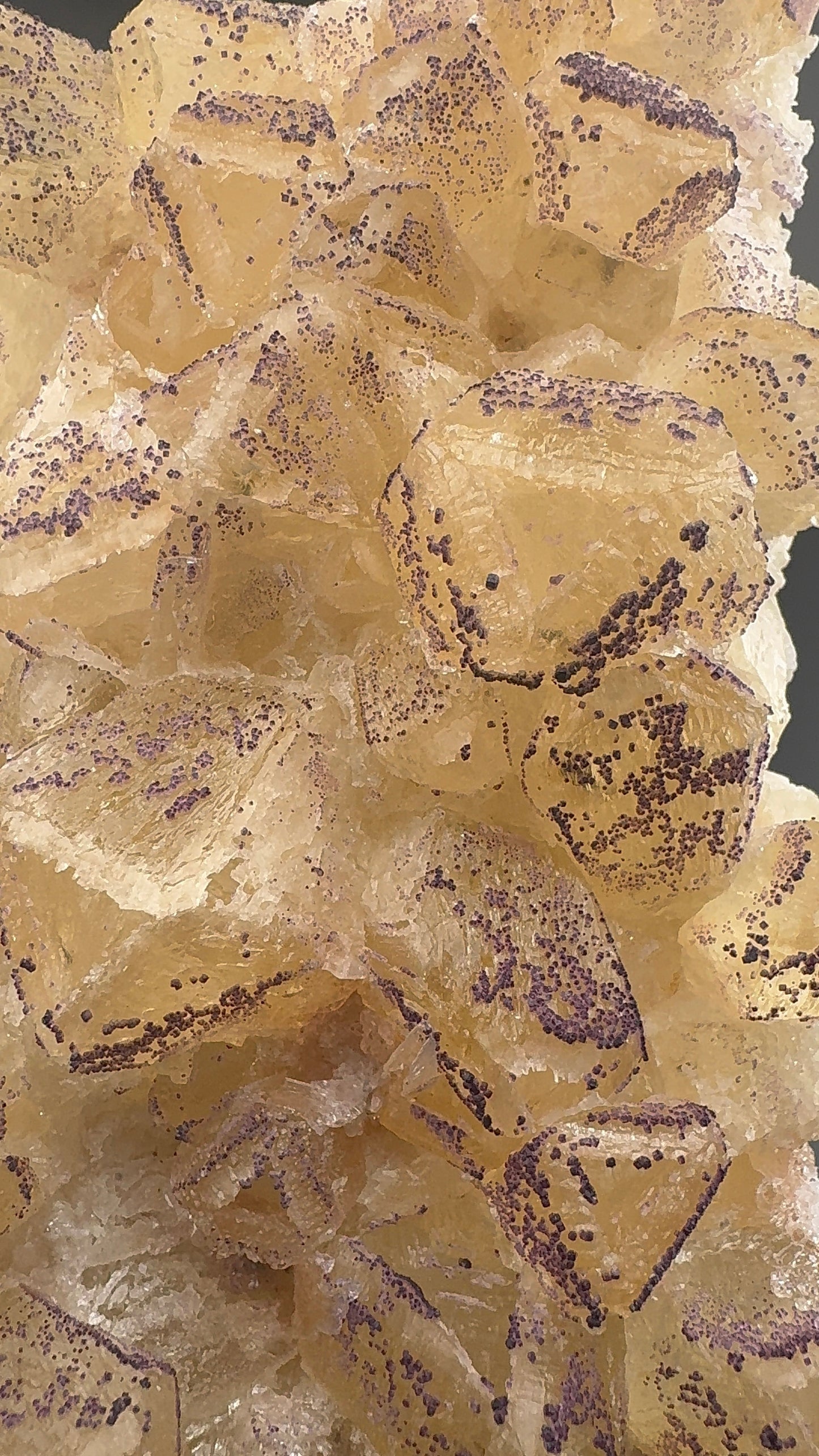 Yttrium Fluorite on Calcite