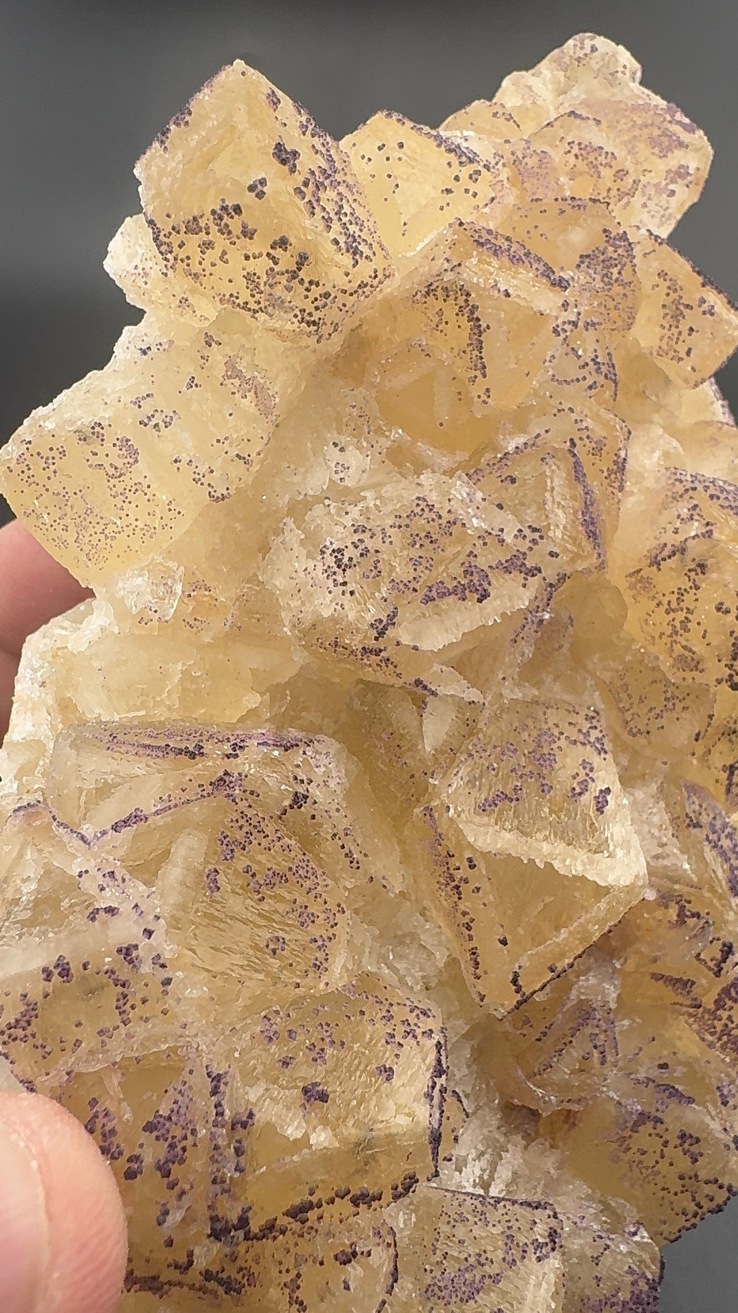 Yttrium Fluorite on Calcite
