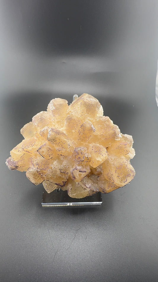 Yttrium Fluorite on Calcite