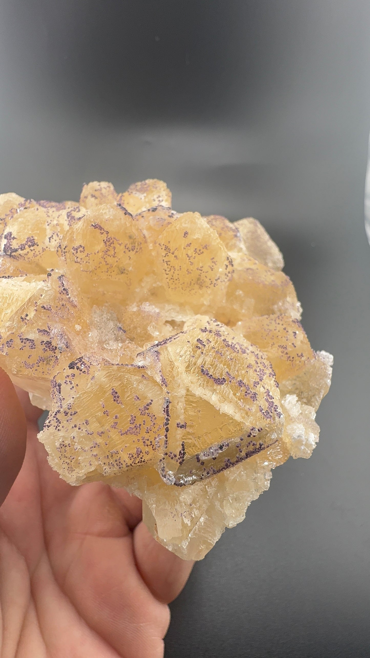Yttrium Fluorite on Calcite