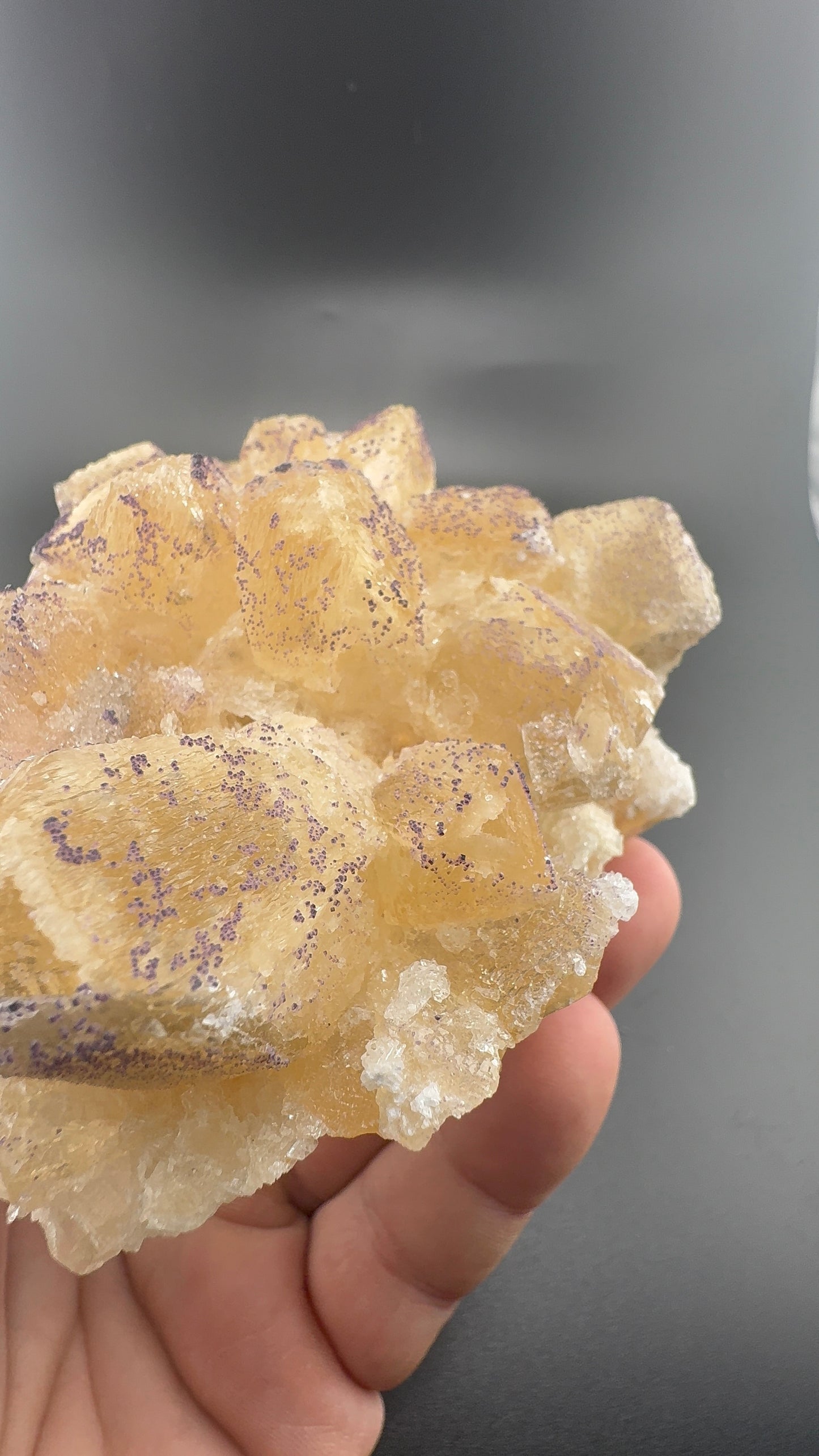 Yttrium Fluorite on Calcite