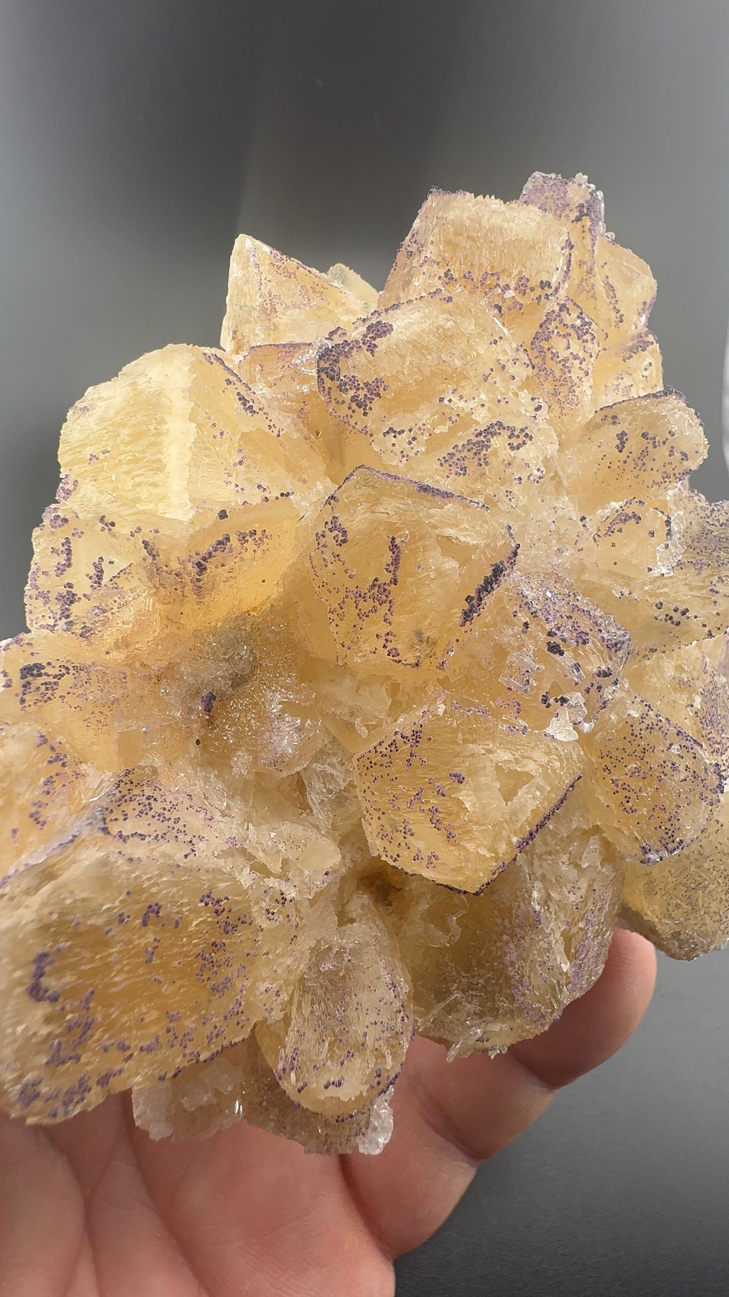 Yttrium Fluorite on Calcite