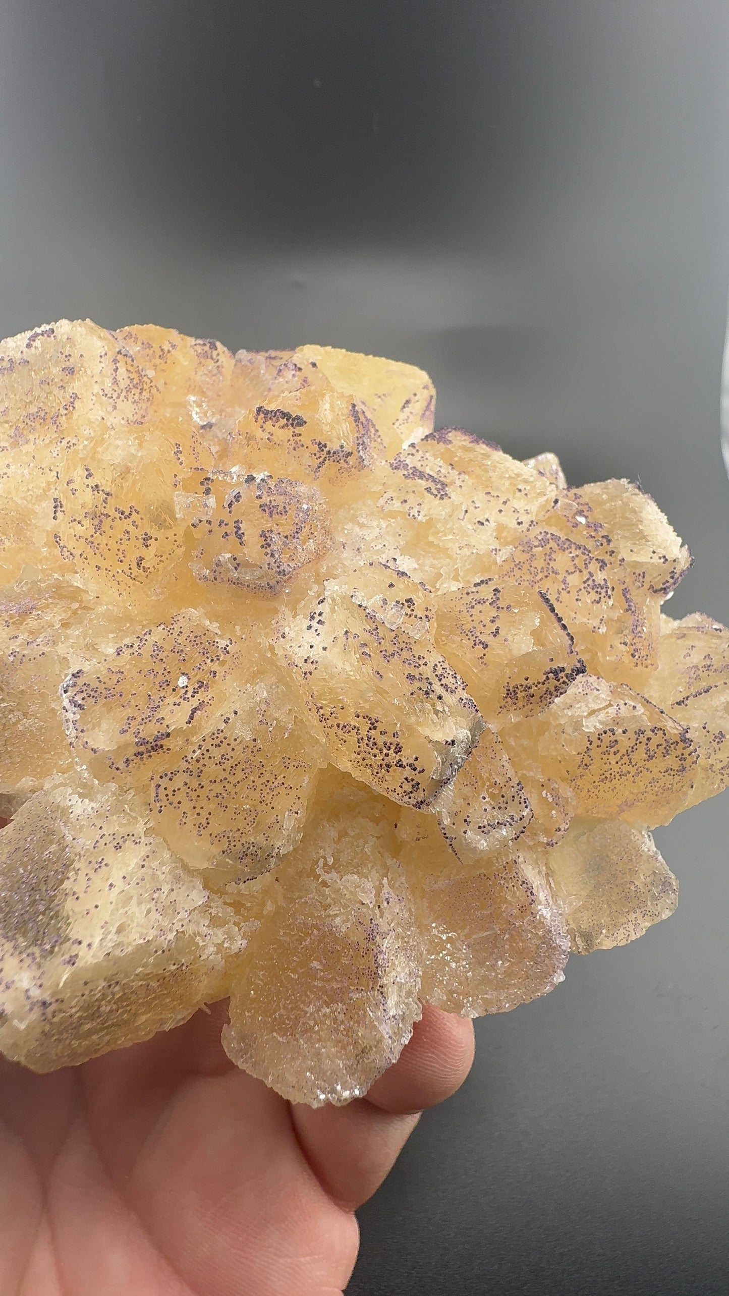 Yttrium Fluorite on Calcite