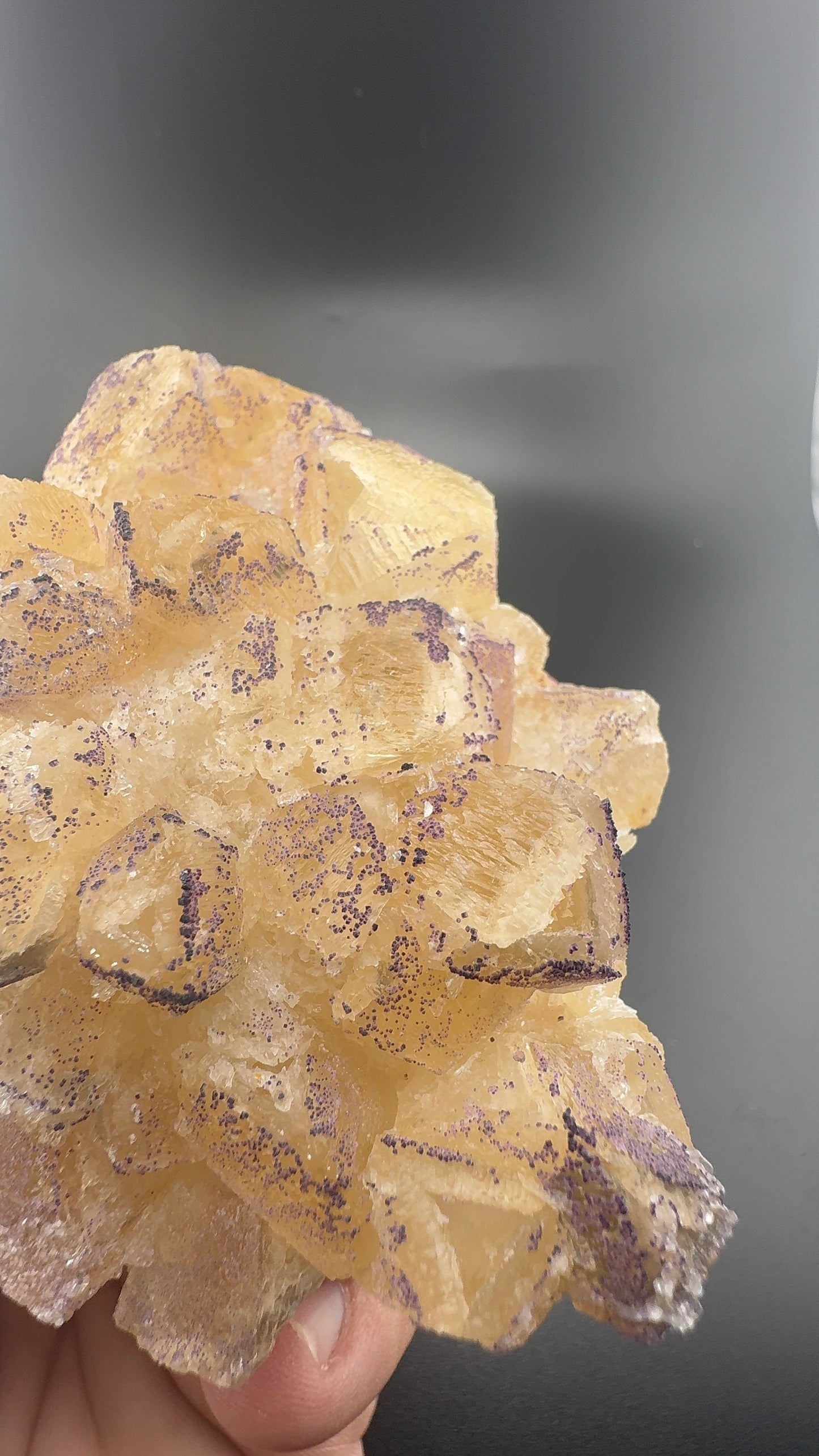 Yttrium Fluorite on Calcite