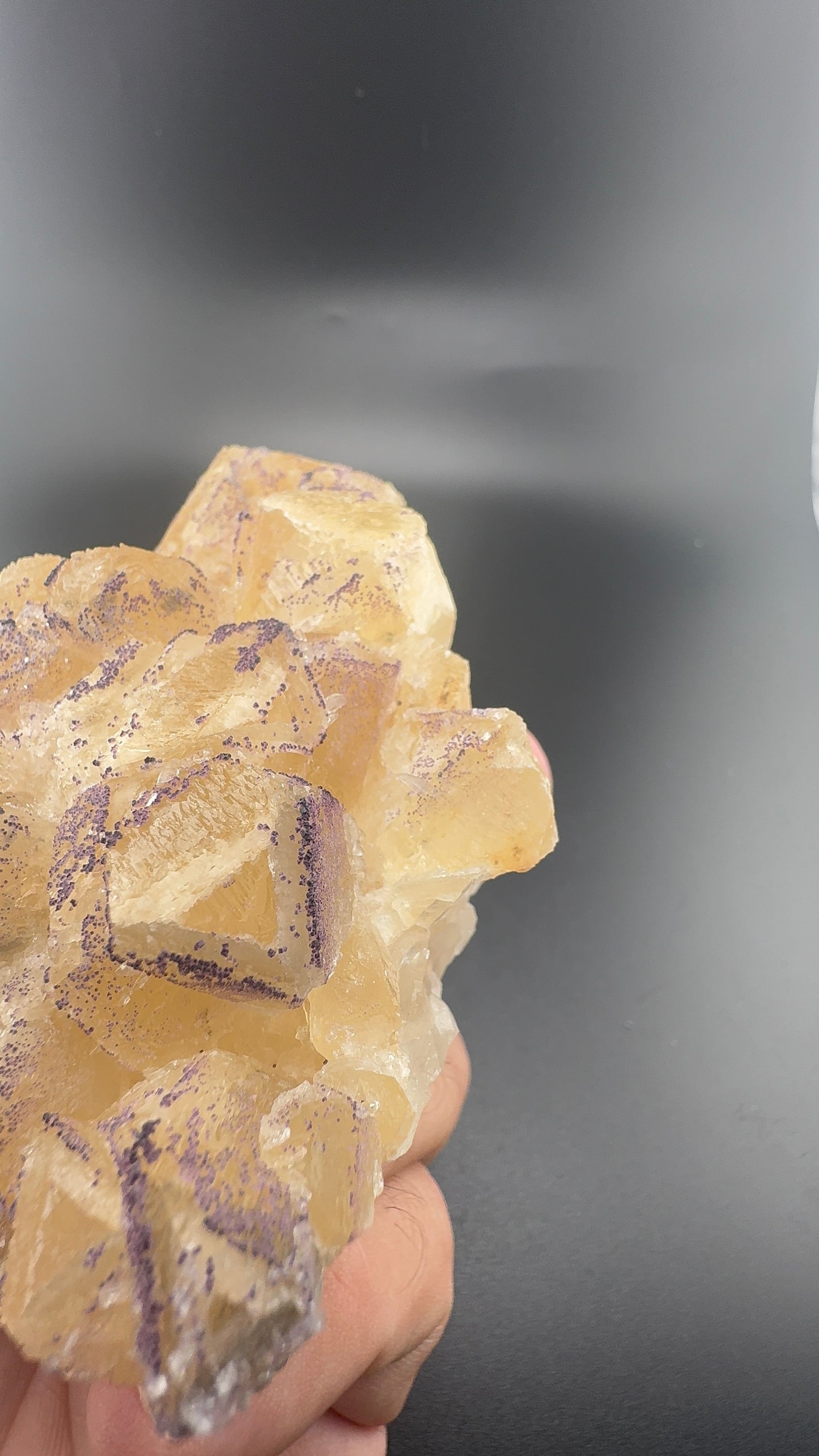 Yttrium Fluorite on Calcite