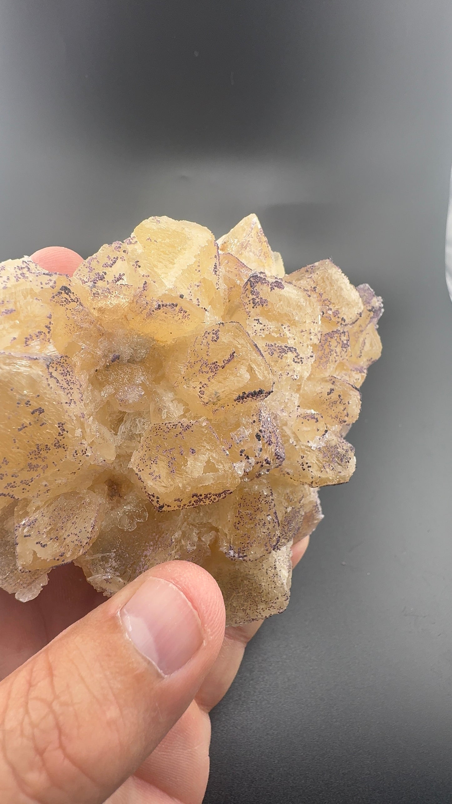 Yttrium Fluorite on Calcite