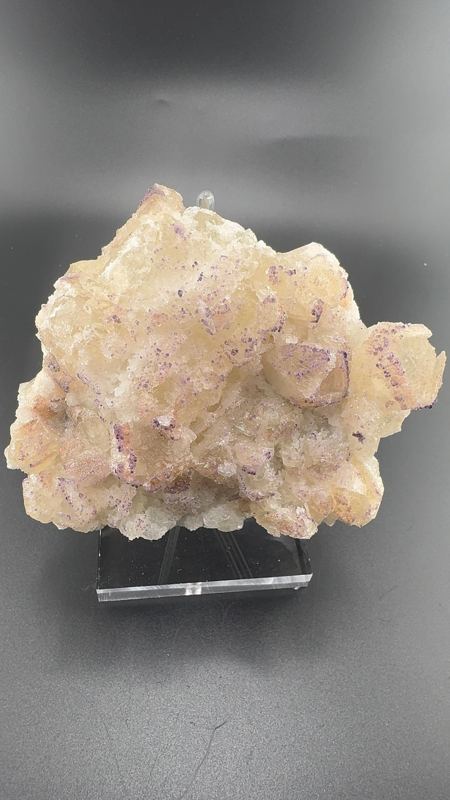 Yttrium Fluorite on Calcite
