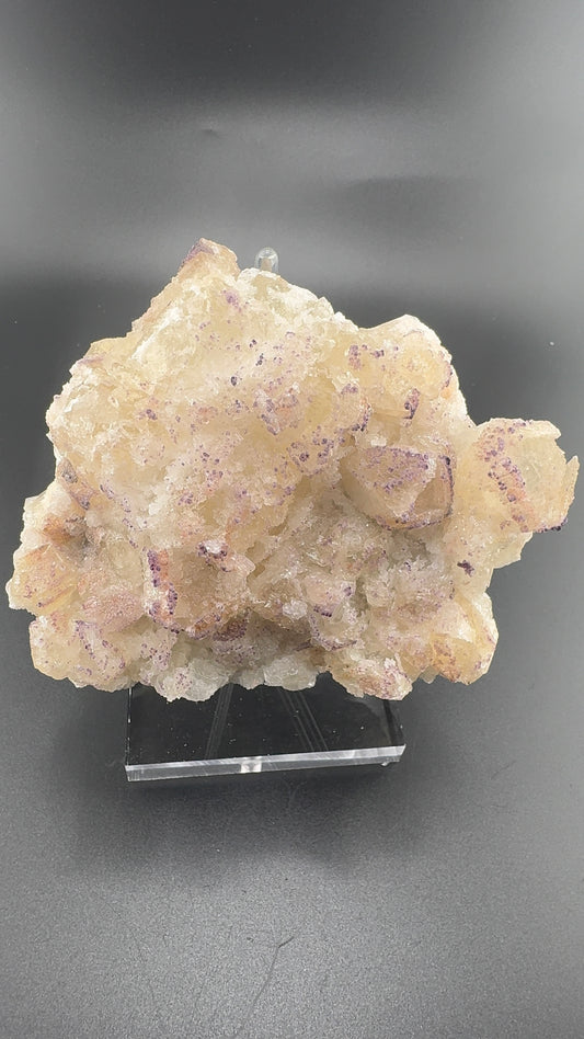 Yttrium Fluorite on Calcite