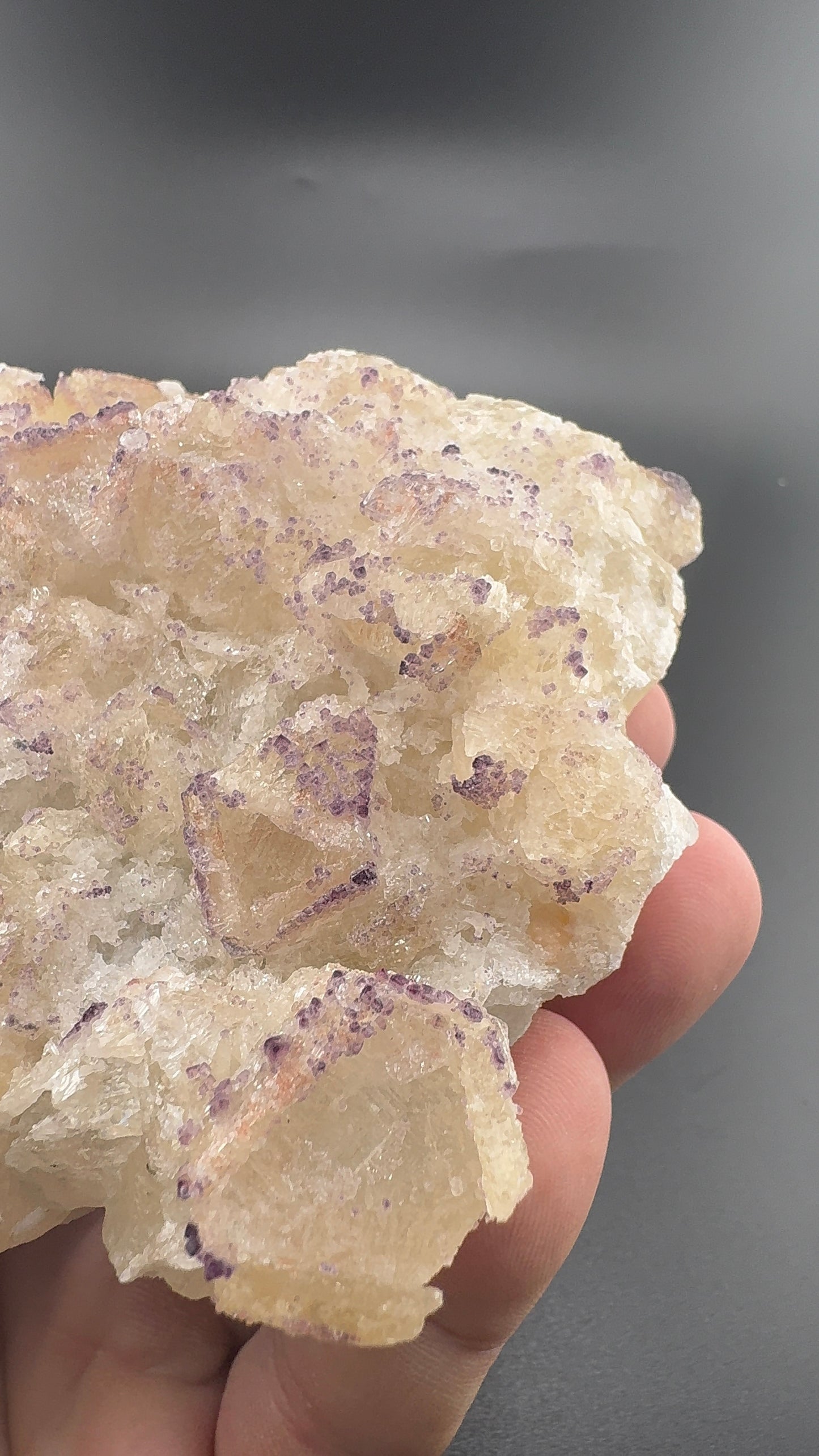 Yttrium Fluorite on Calcite