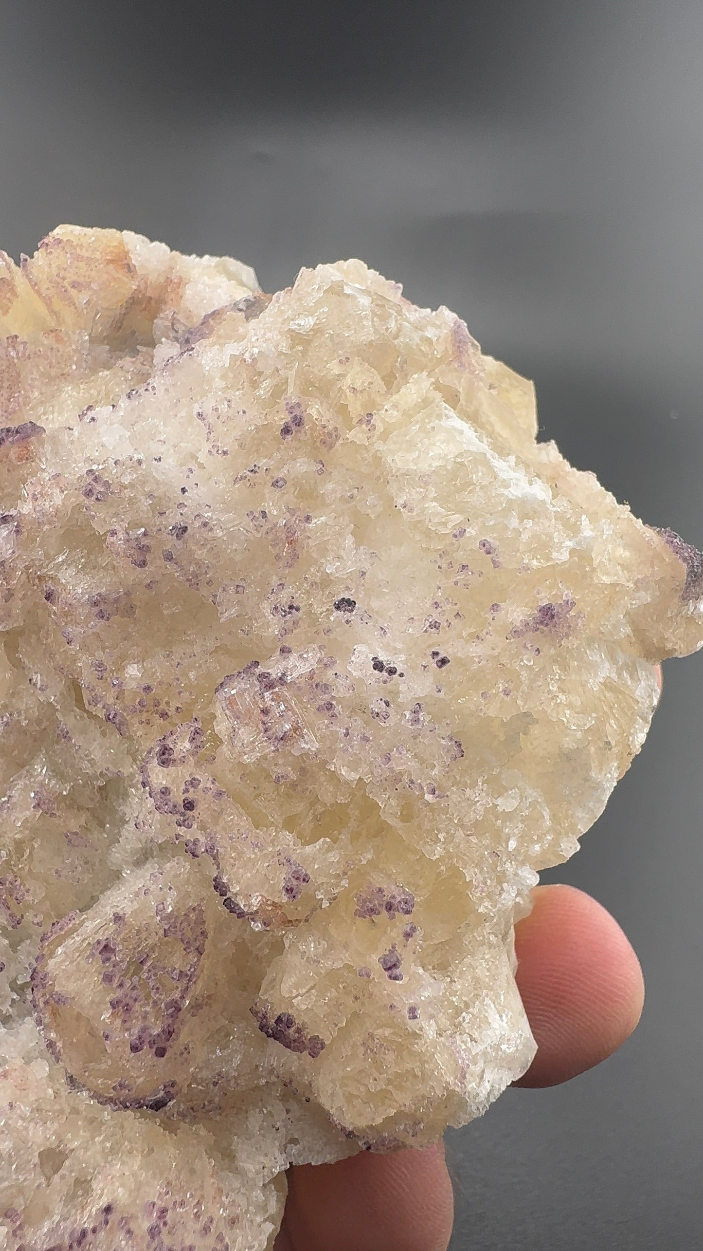 Yttrium Fluorite on Calcite
