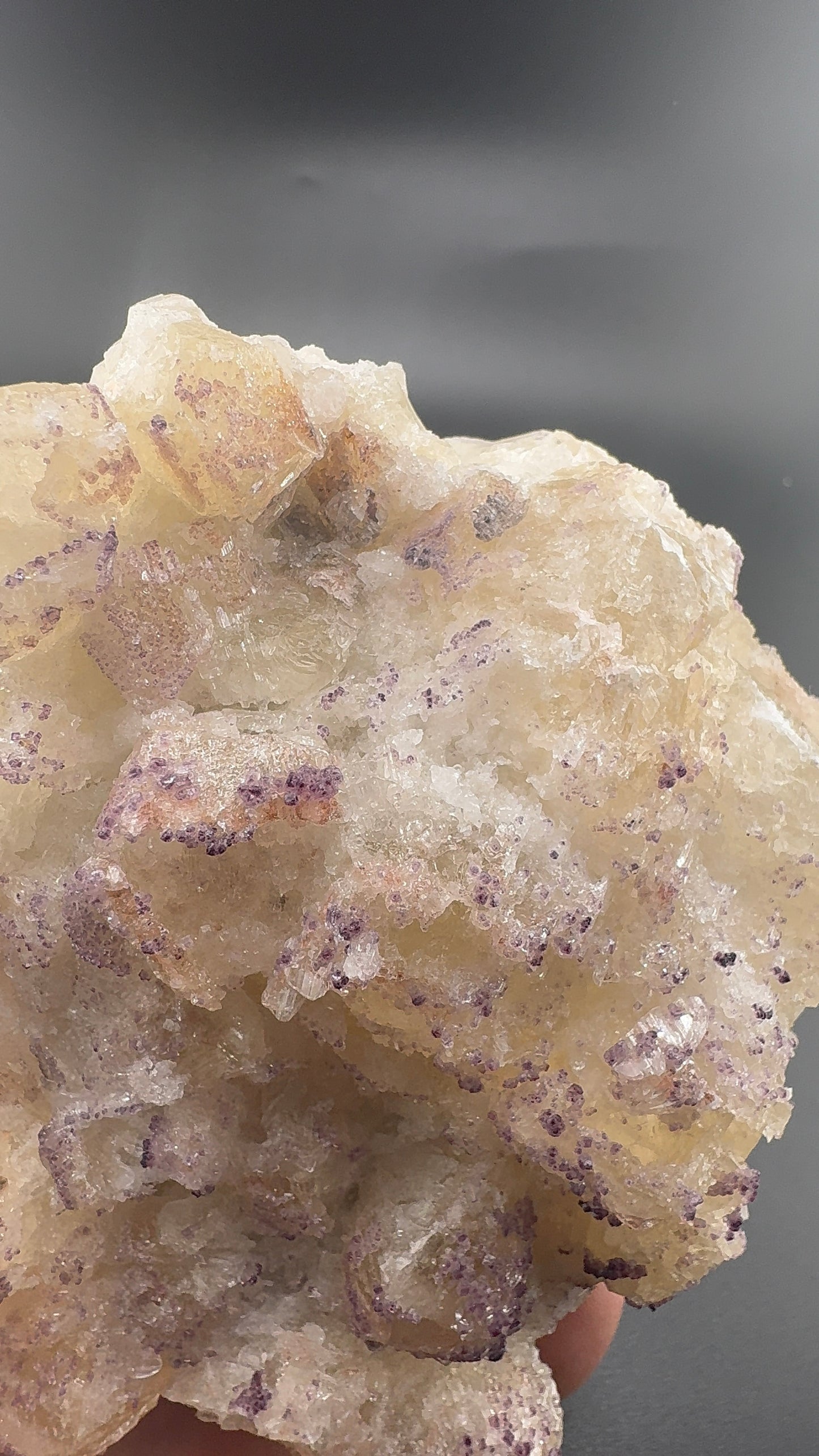 Yttrium Fluorite on Calcite