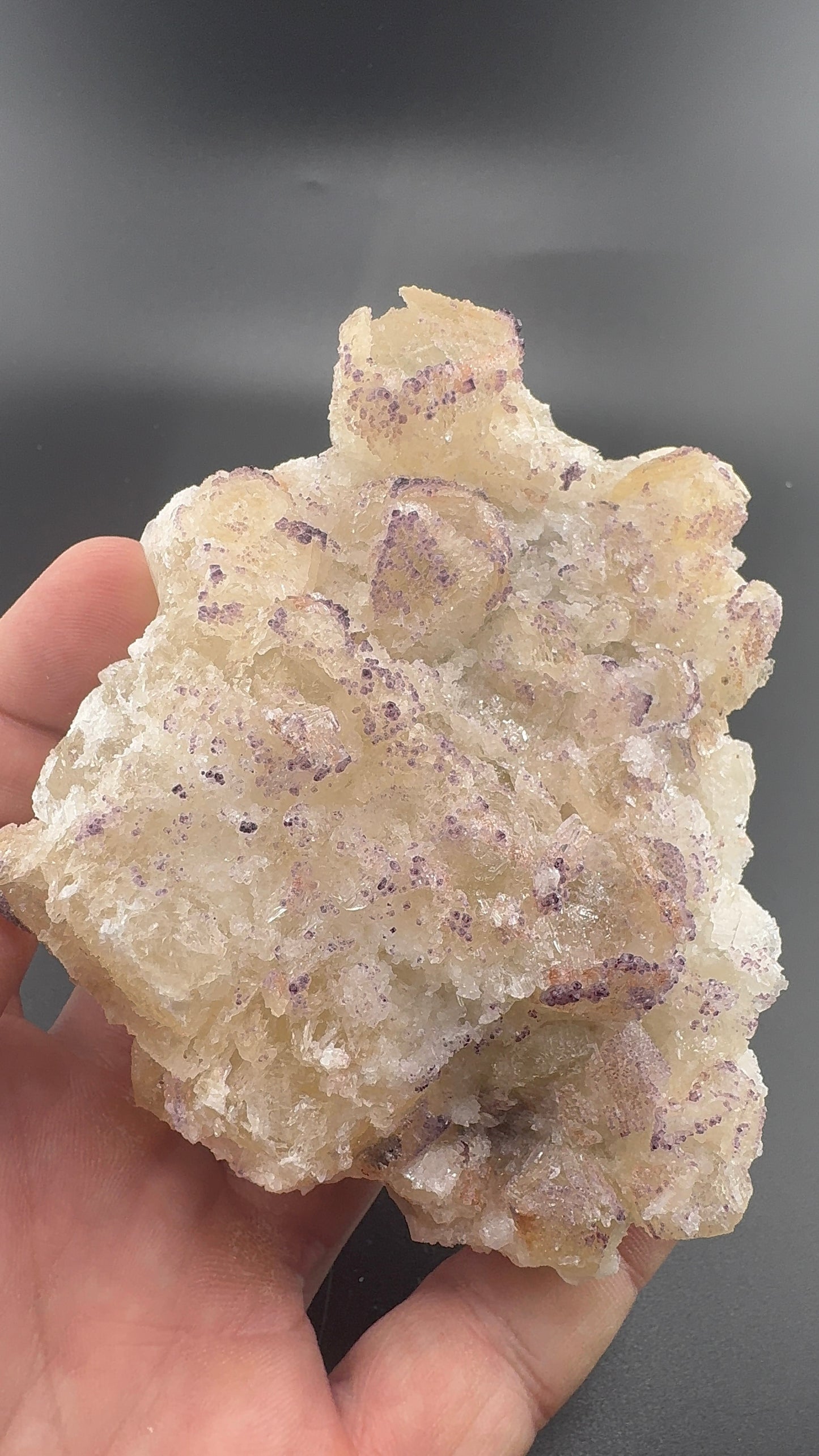 Yttrium Fluorite on Calcite