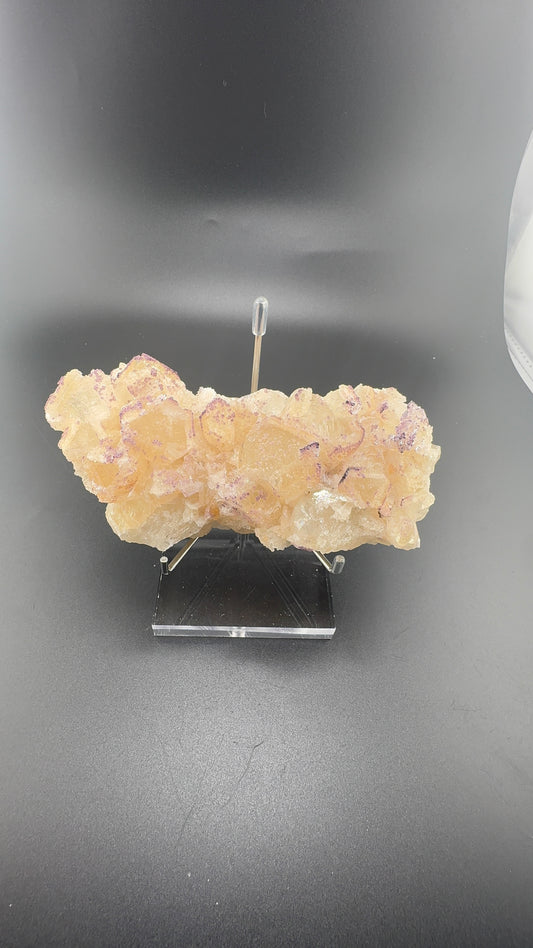 Yttrium Fluorite on Calcite
