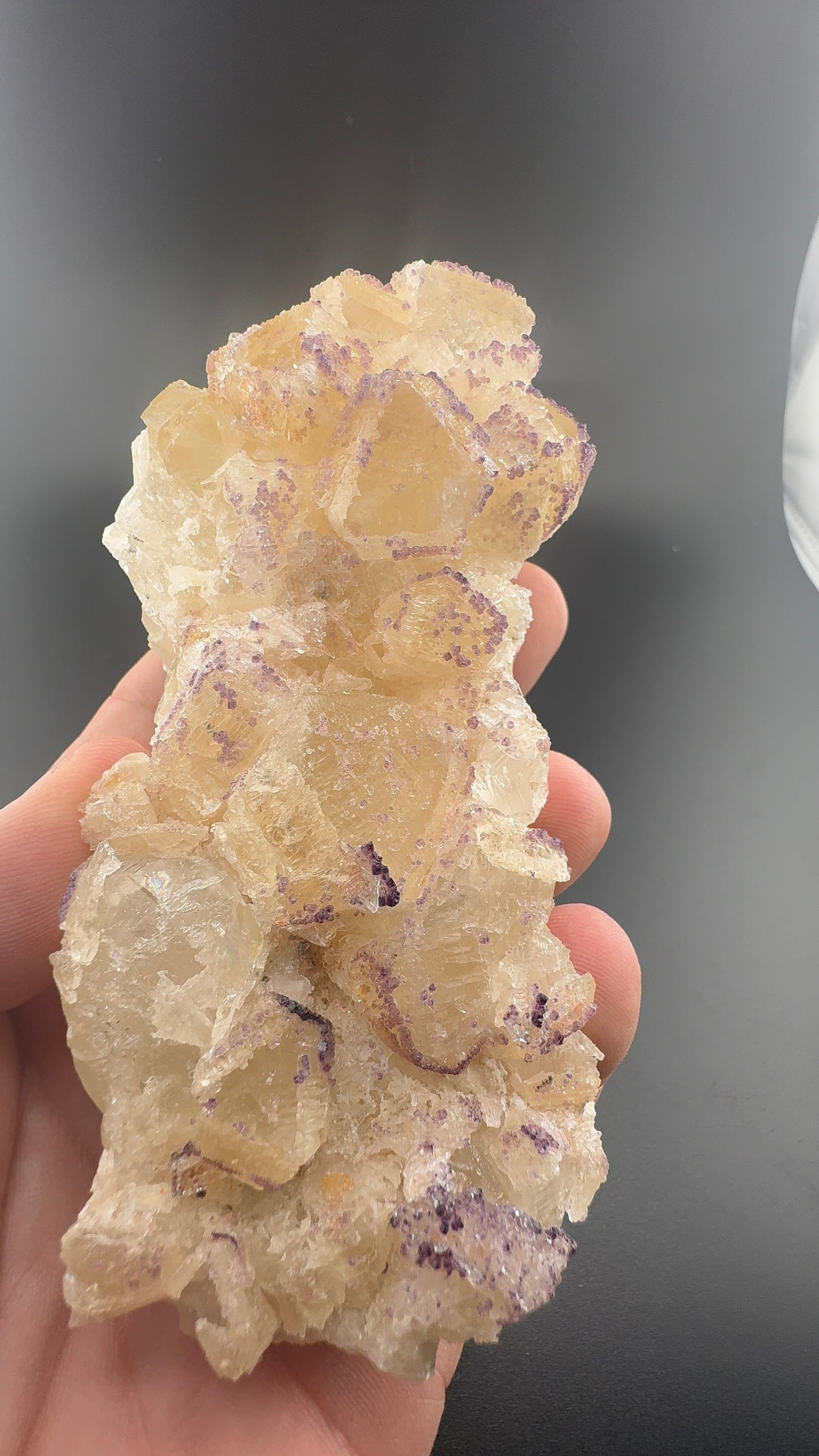 Yttrium Fluorite on Calcite