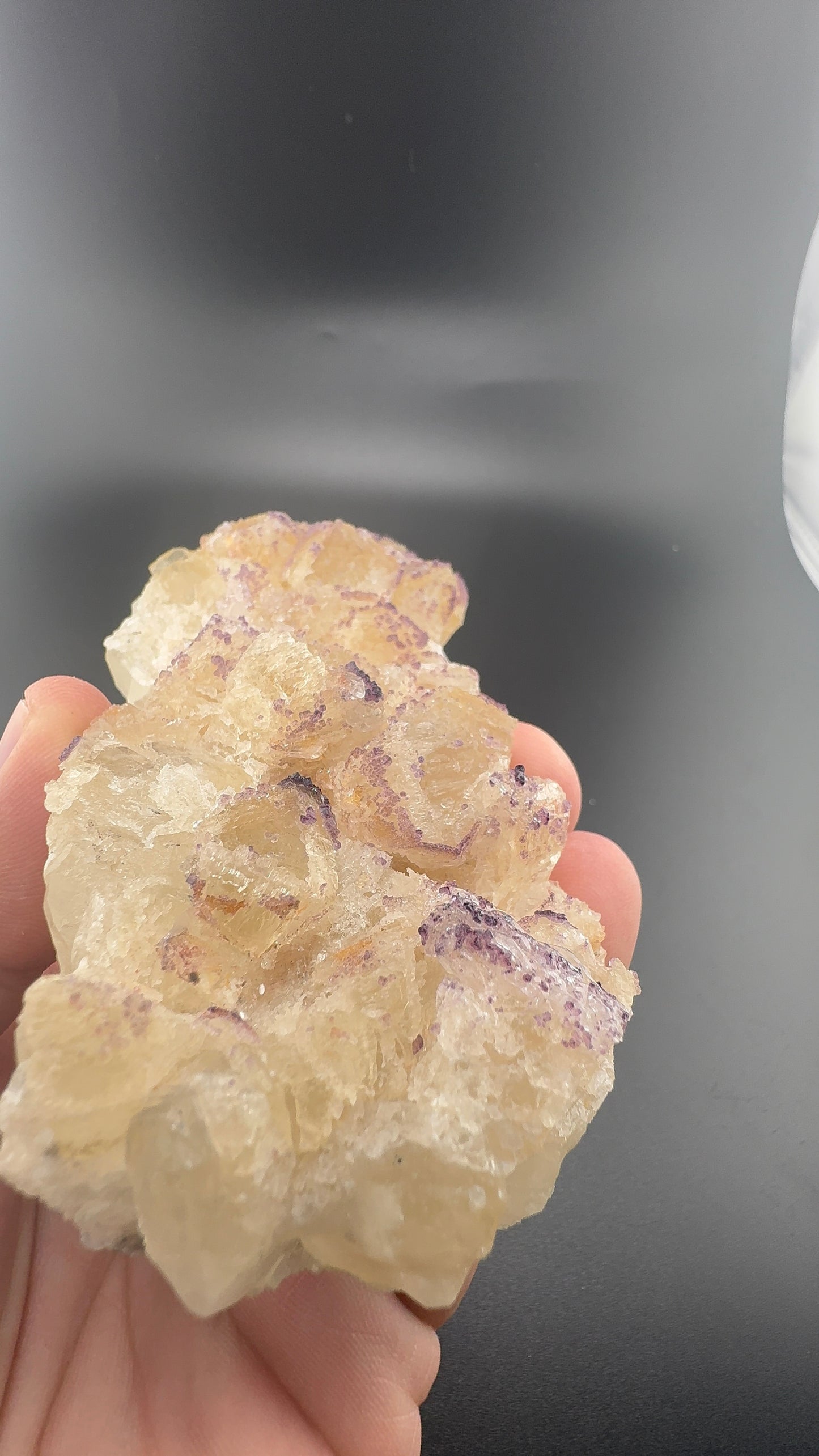 Yttrium Fluorite on Calcite