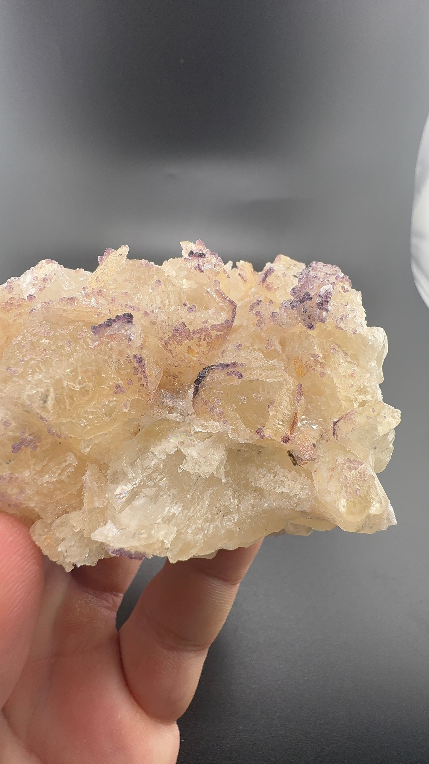 Yttrium Fluorite on Calcite