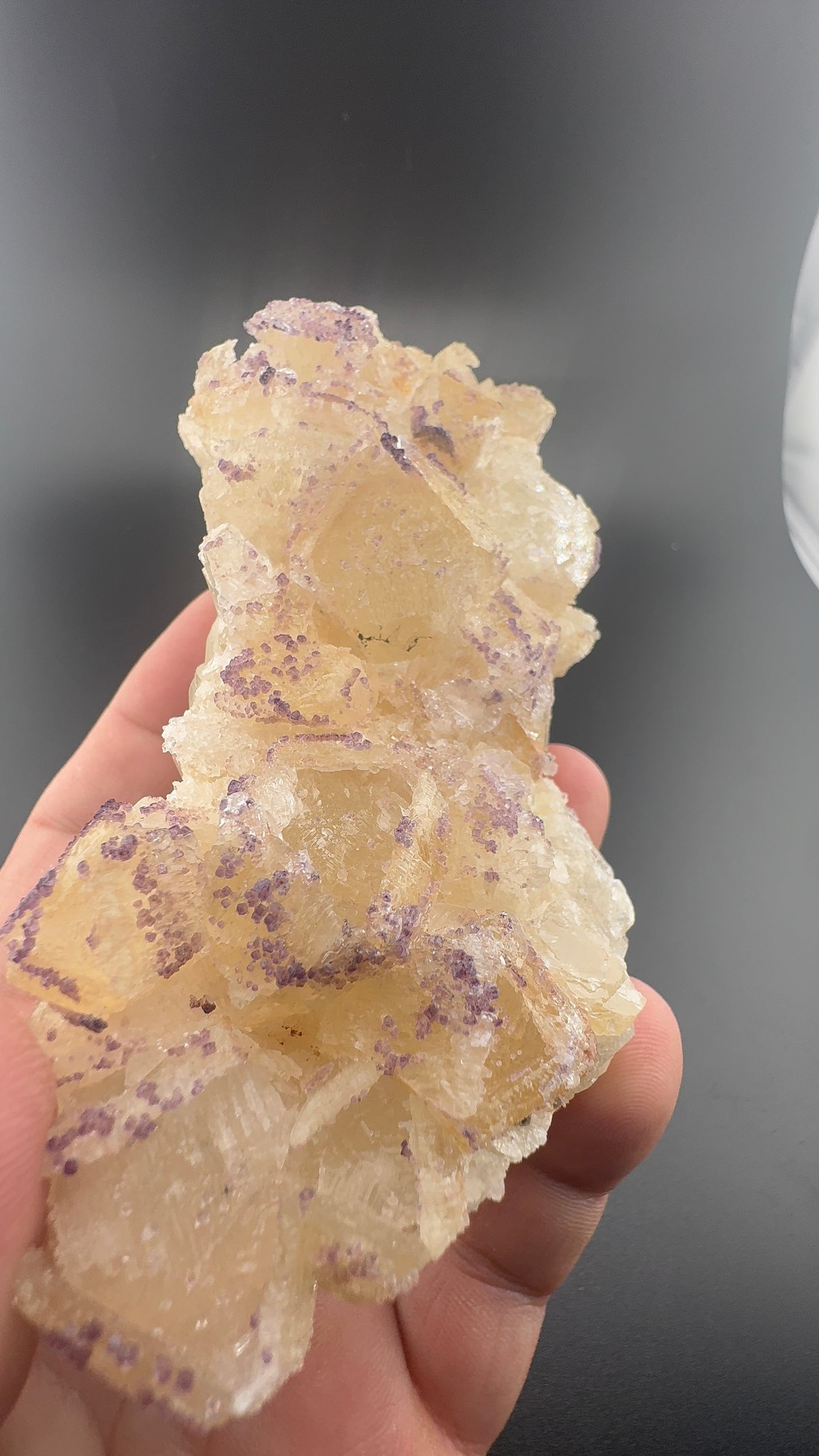 Yttrium Fluorite on Calcite