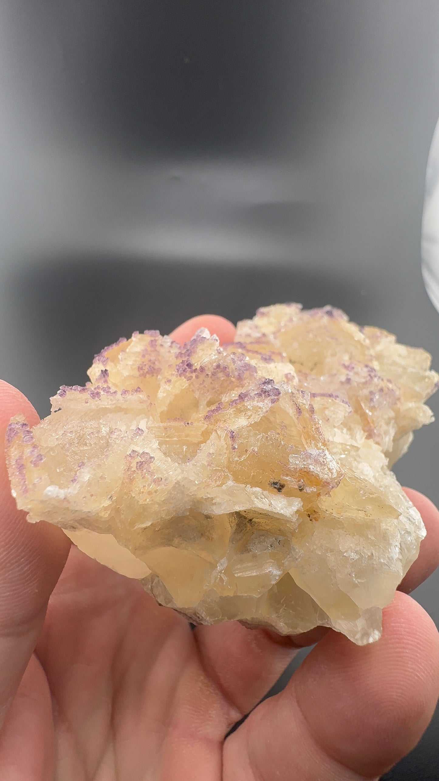 Yttrium Fluorite on Calcite