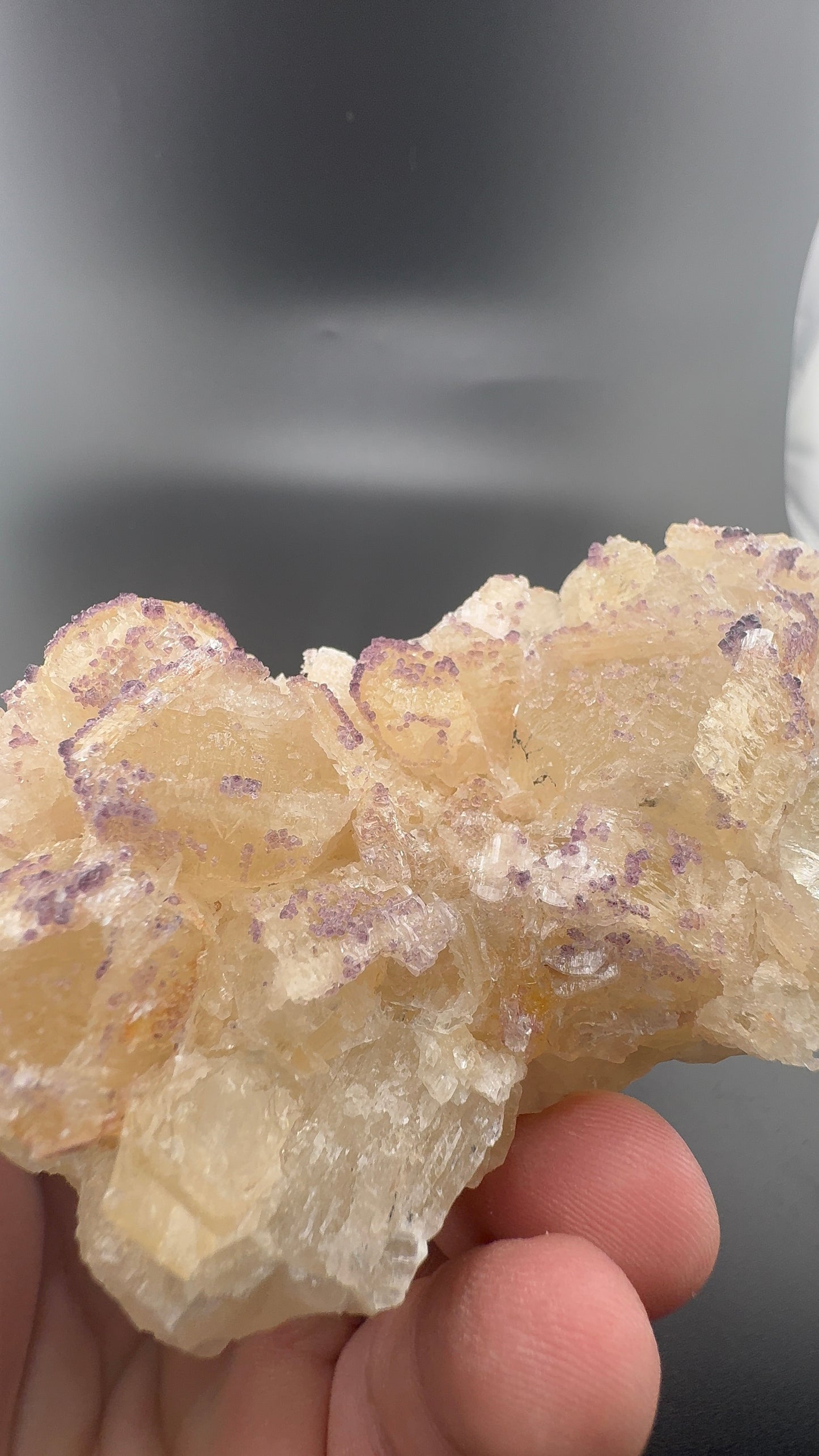 Yttrium Fluorite on Calcite