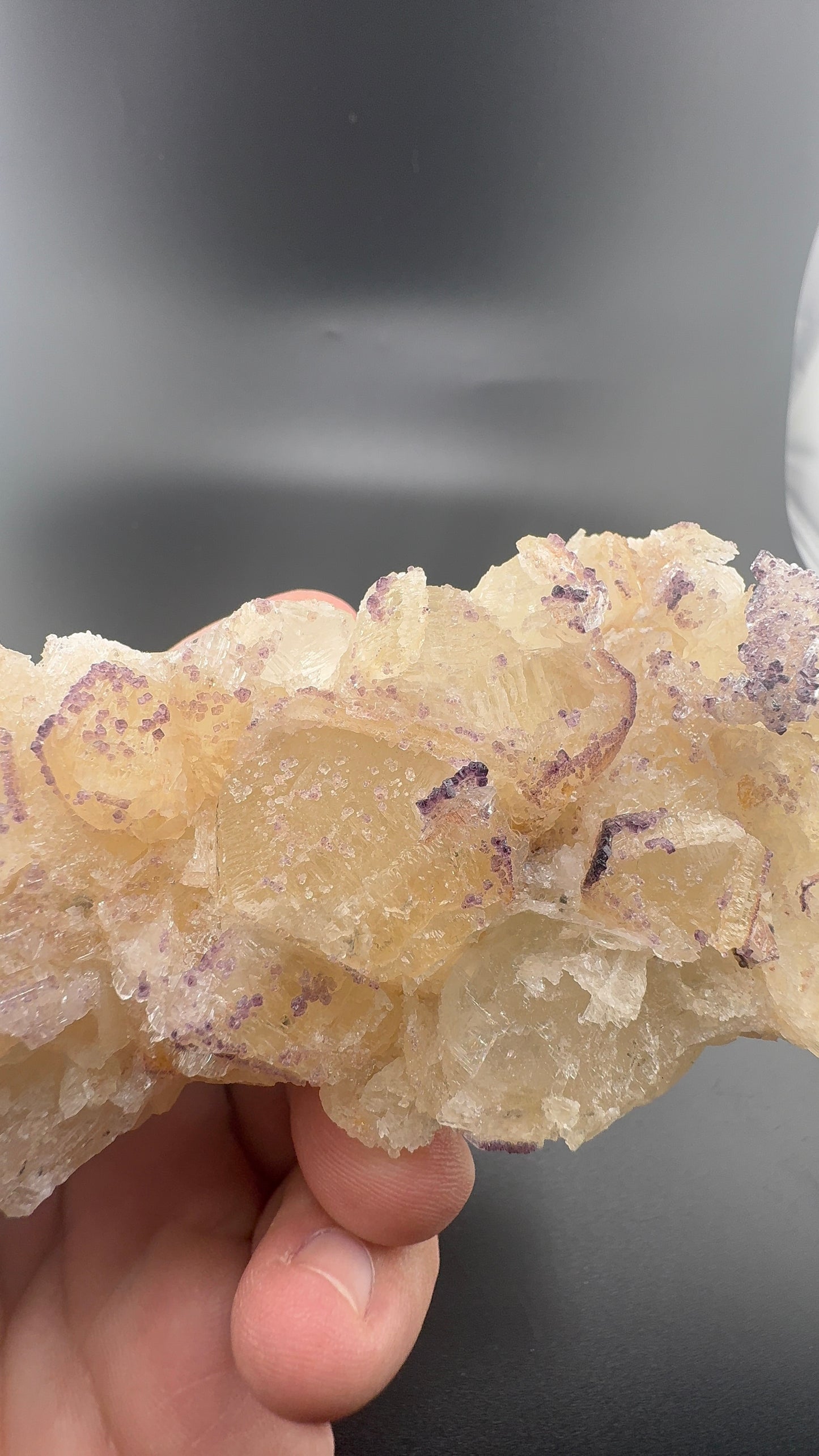 Yttrium Fluorite on Calcite