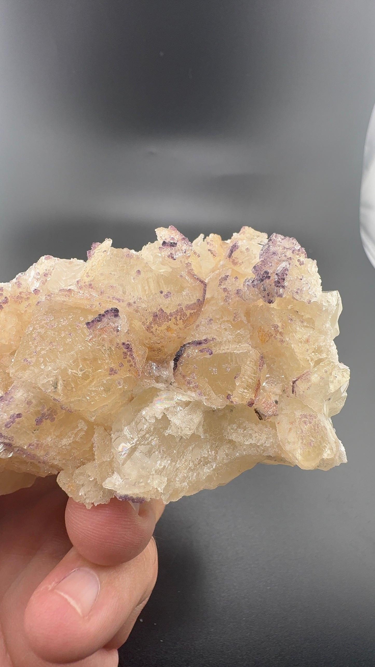 Yttrium Fluorite on Calcite
