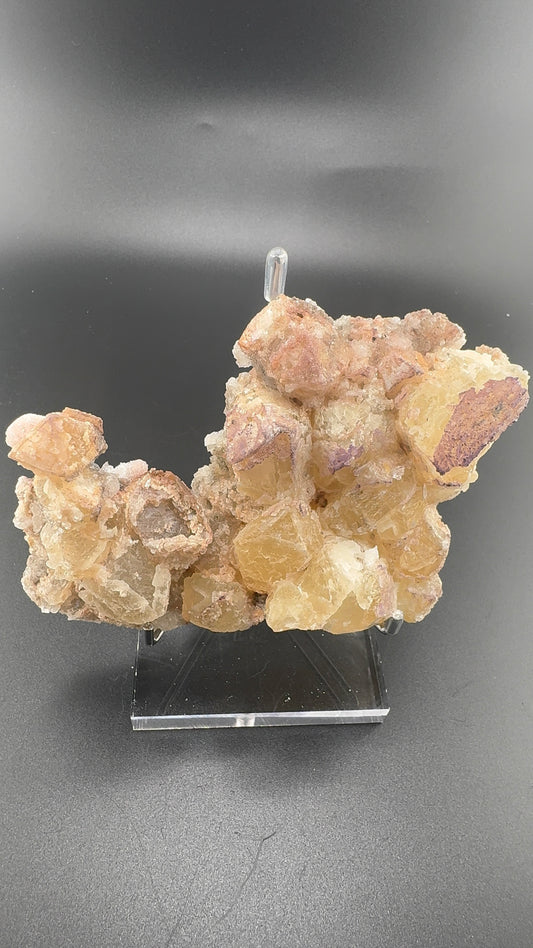 Yttrium Fluorite on Calcite