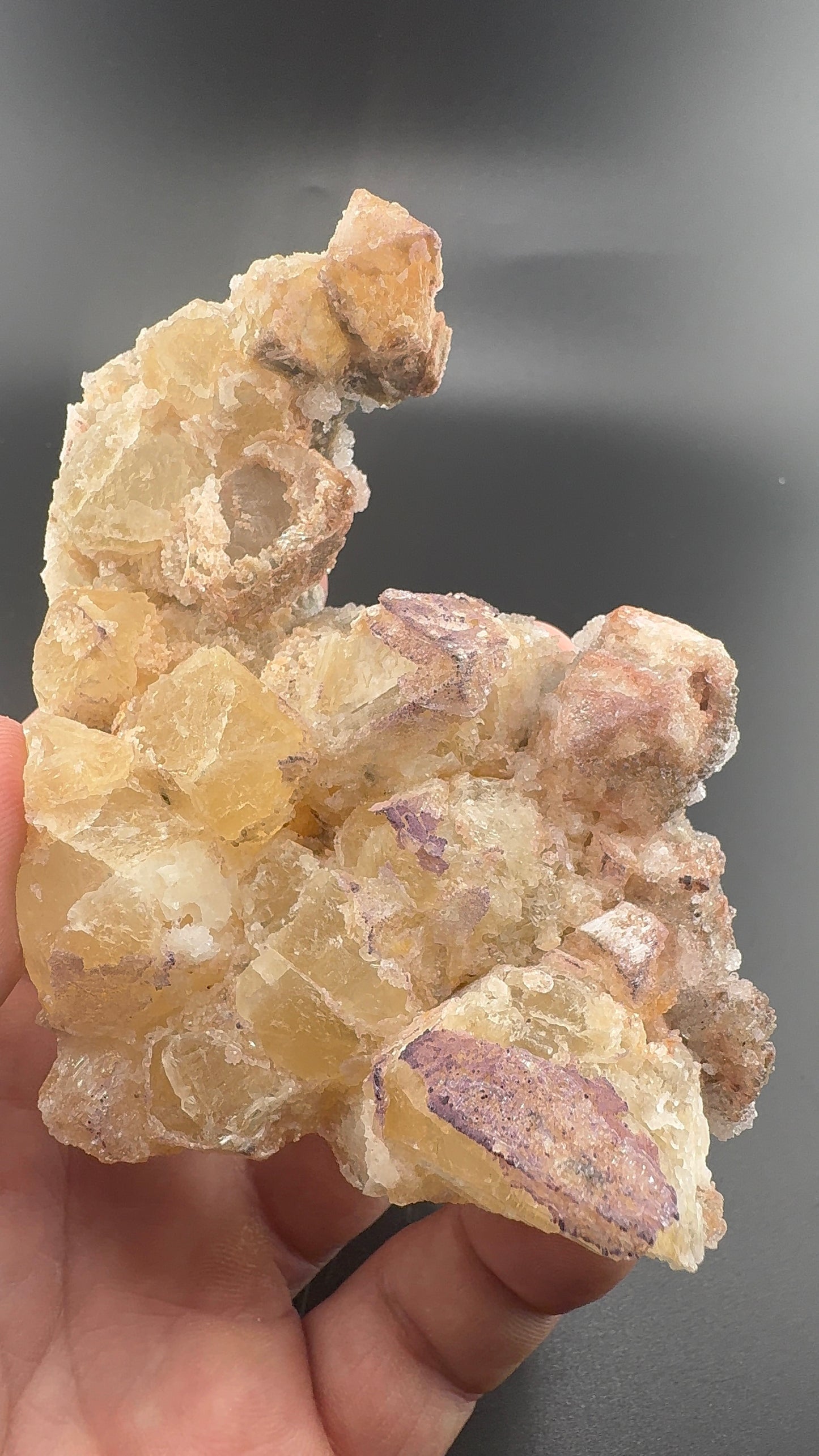 Yttrium Fluorite on Calcite