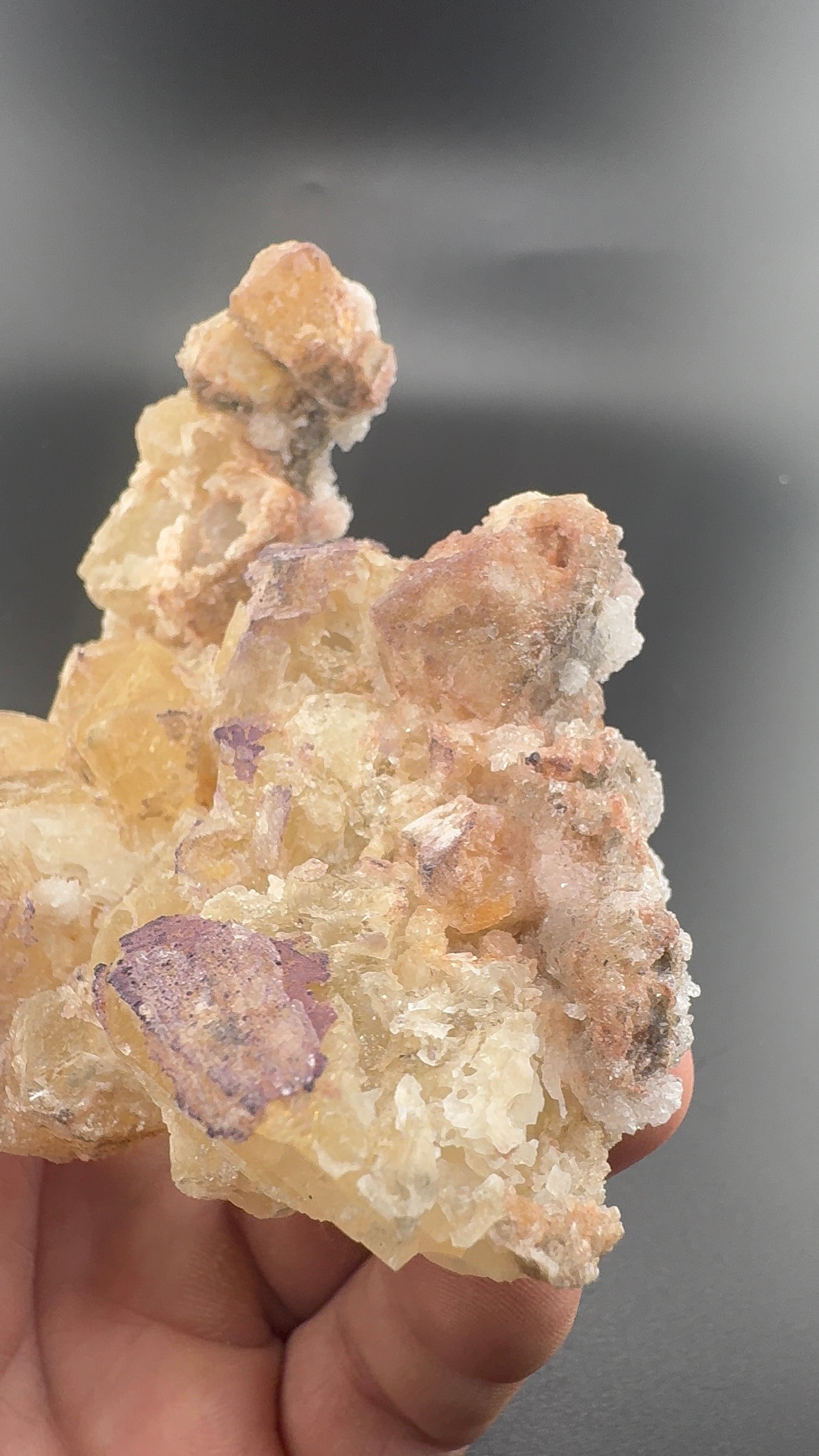 Yttrium Fluorite on Calcite