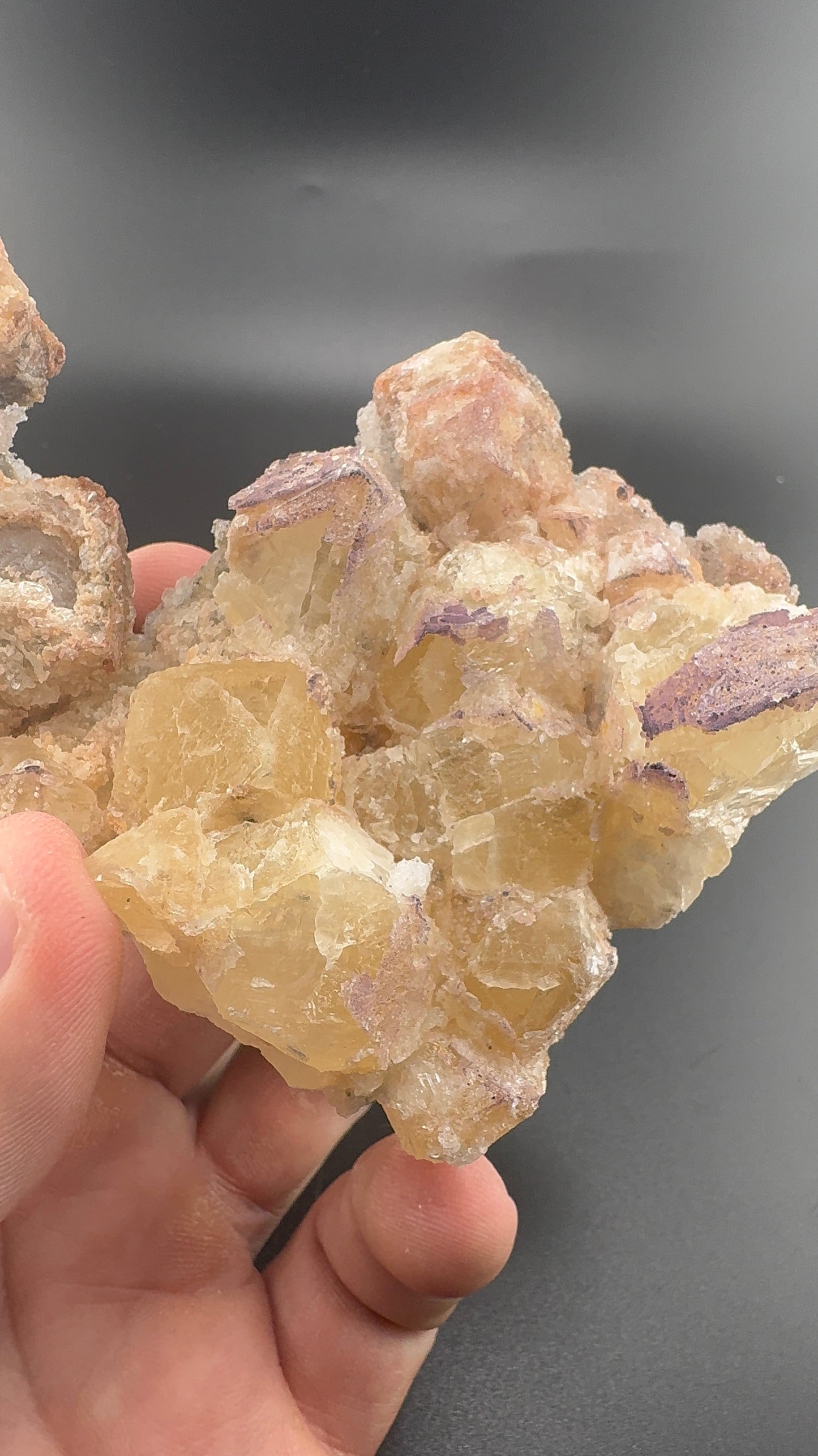 Yttrium Fluorite on Calcite