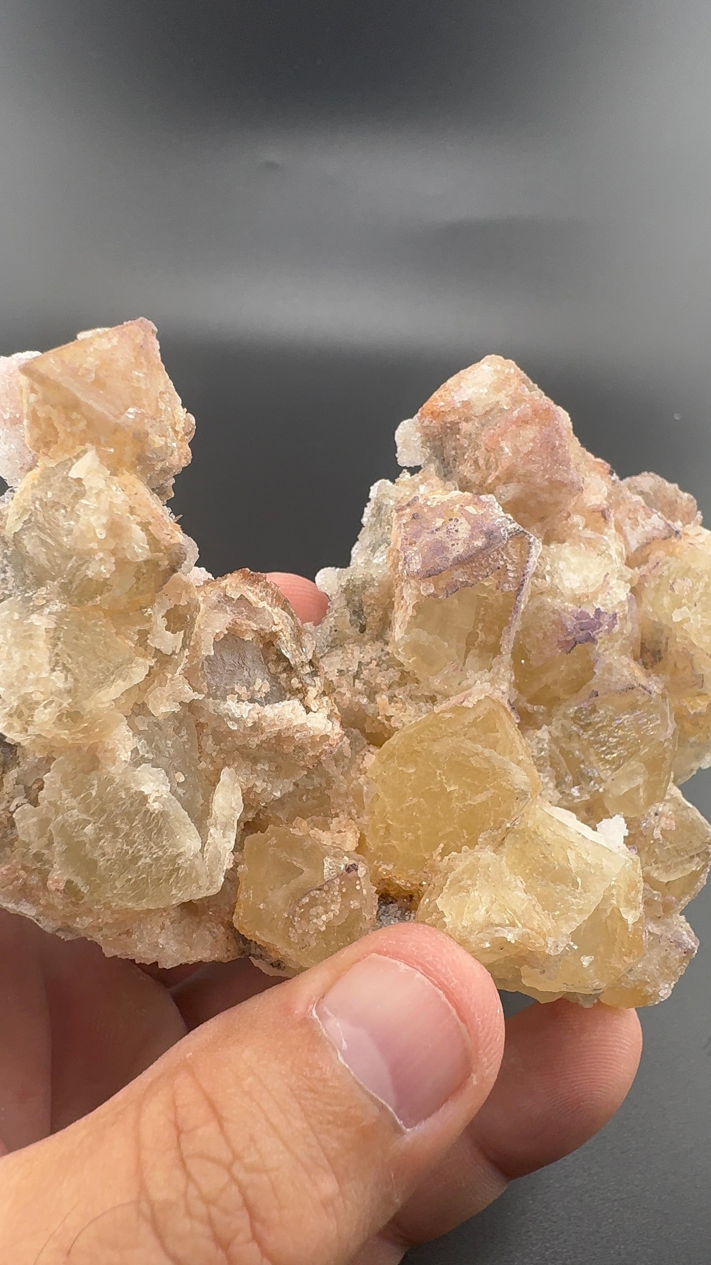 Yttrium Fluorite on Calcite