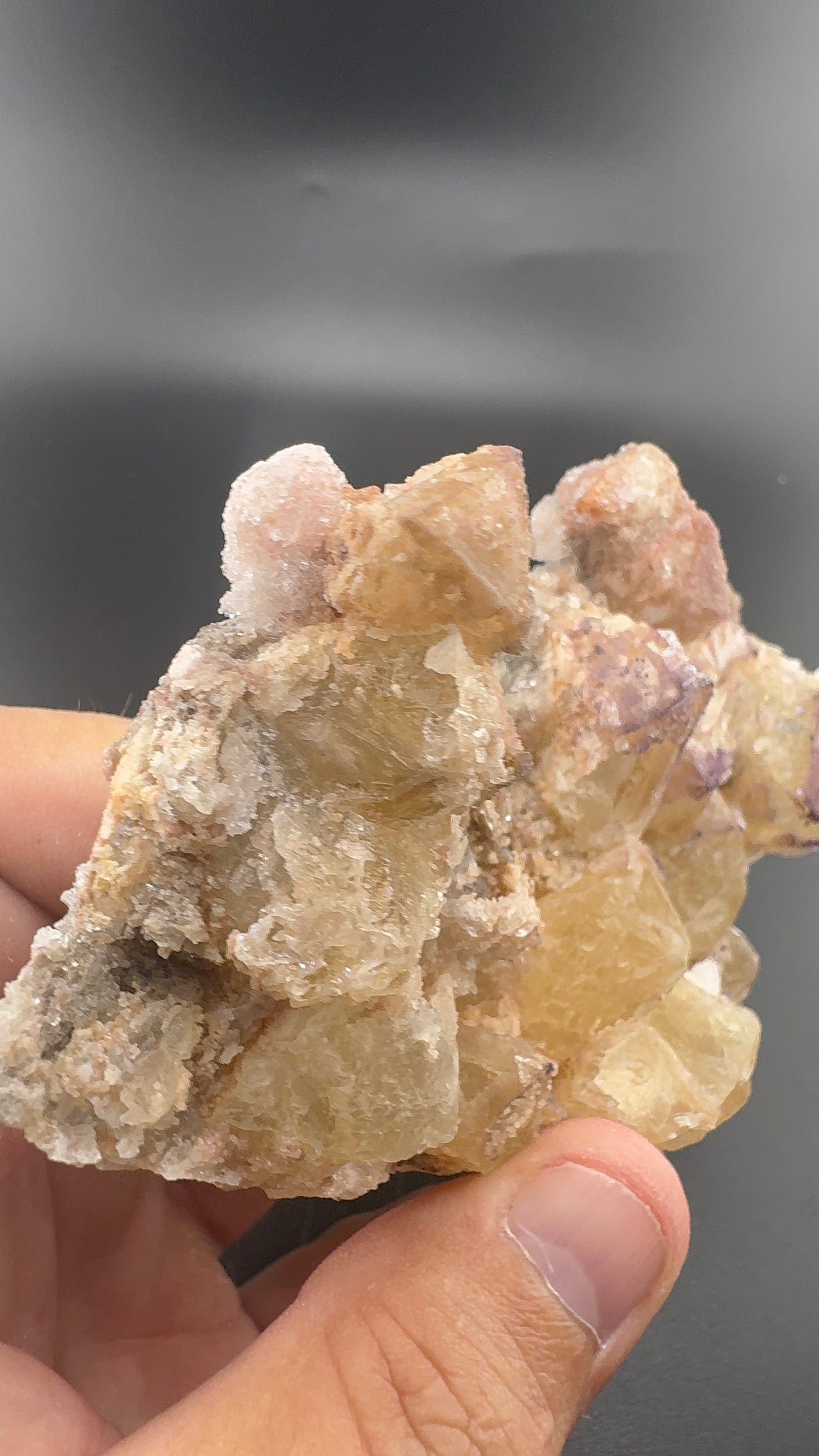 Yttrium Fluorite on Calcite