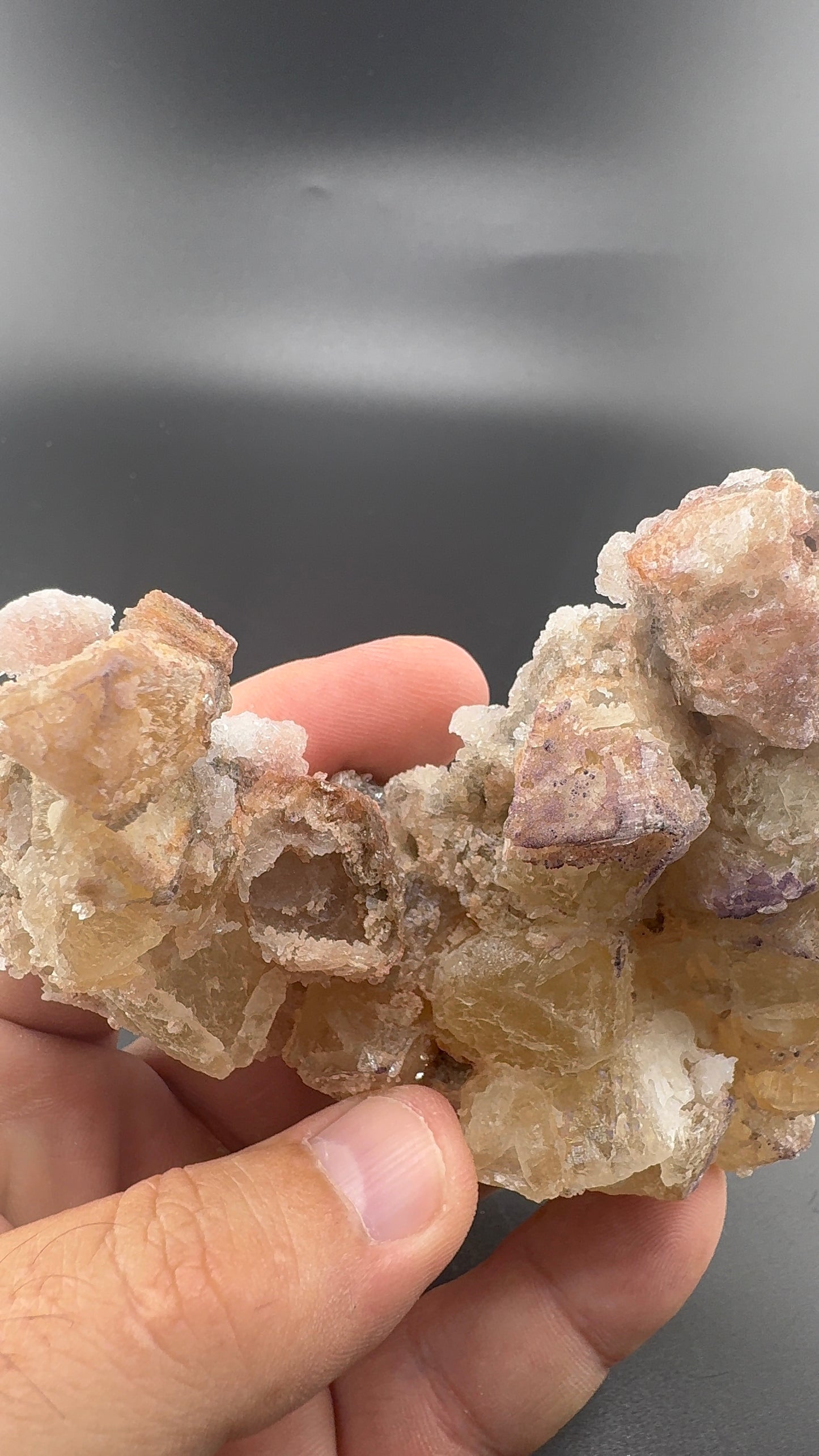 Yttrium Fluorite on Calcite