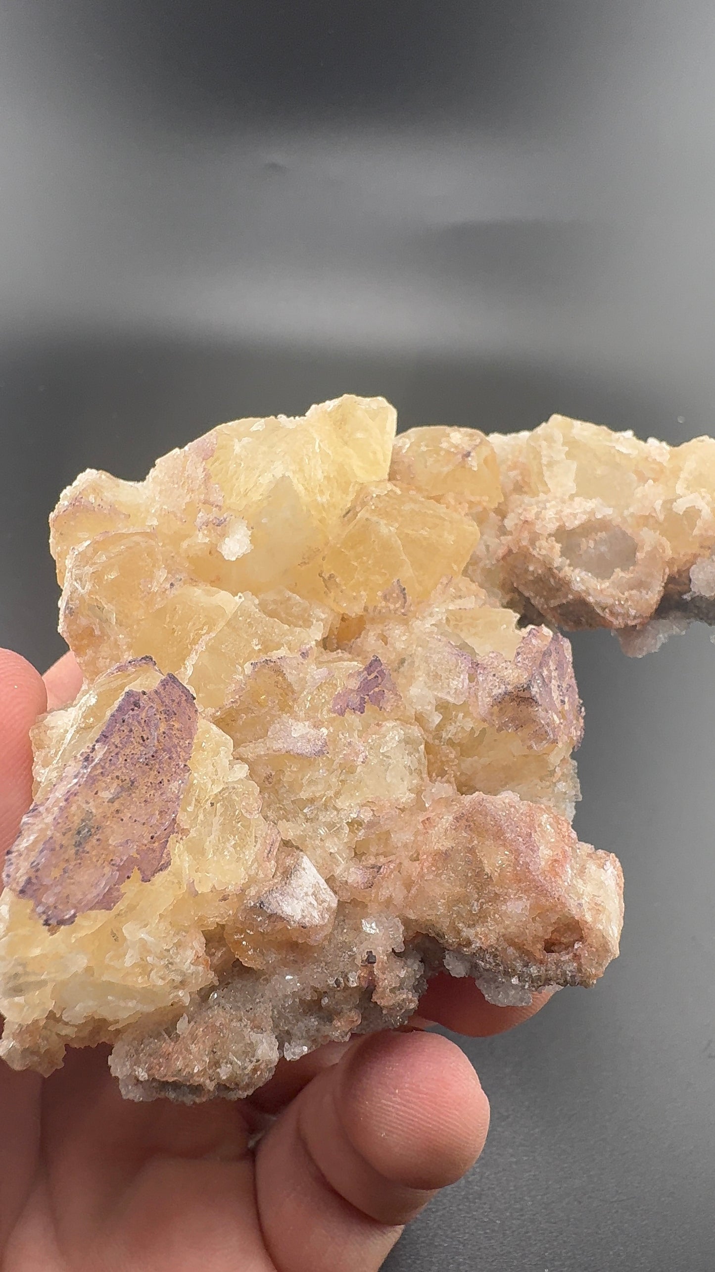 Yttrium Fluorite on Calcite
