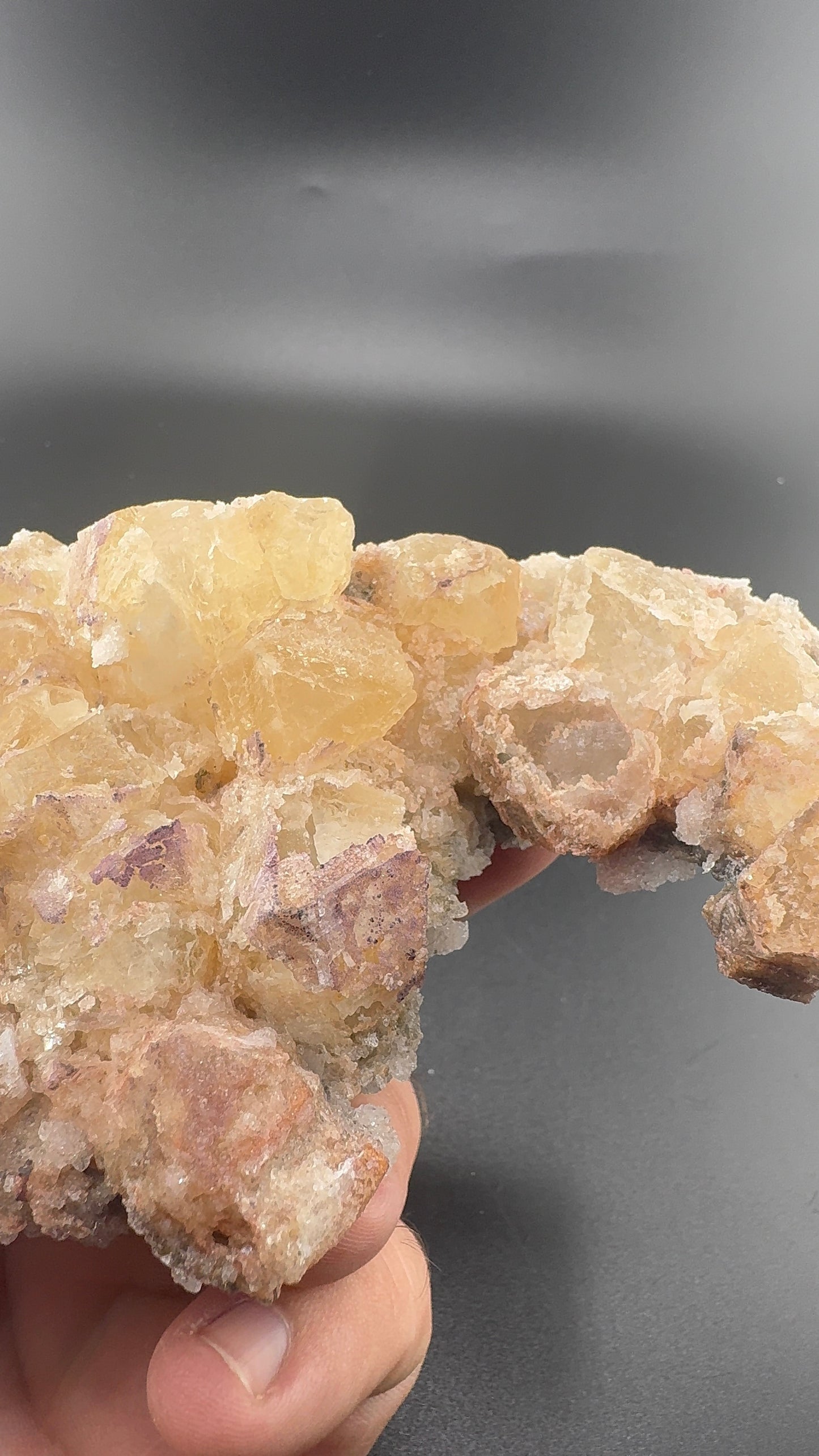 Yttrium Fluorite on Calcite
