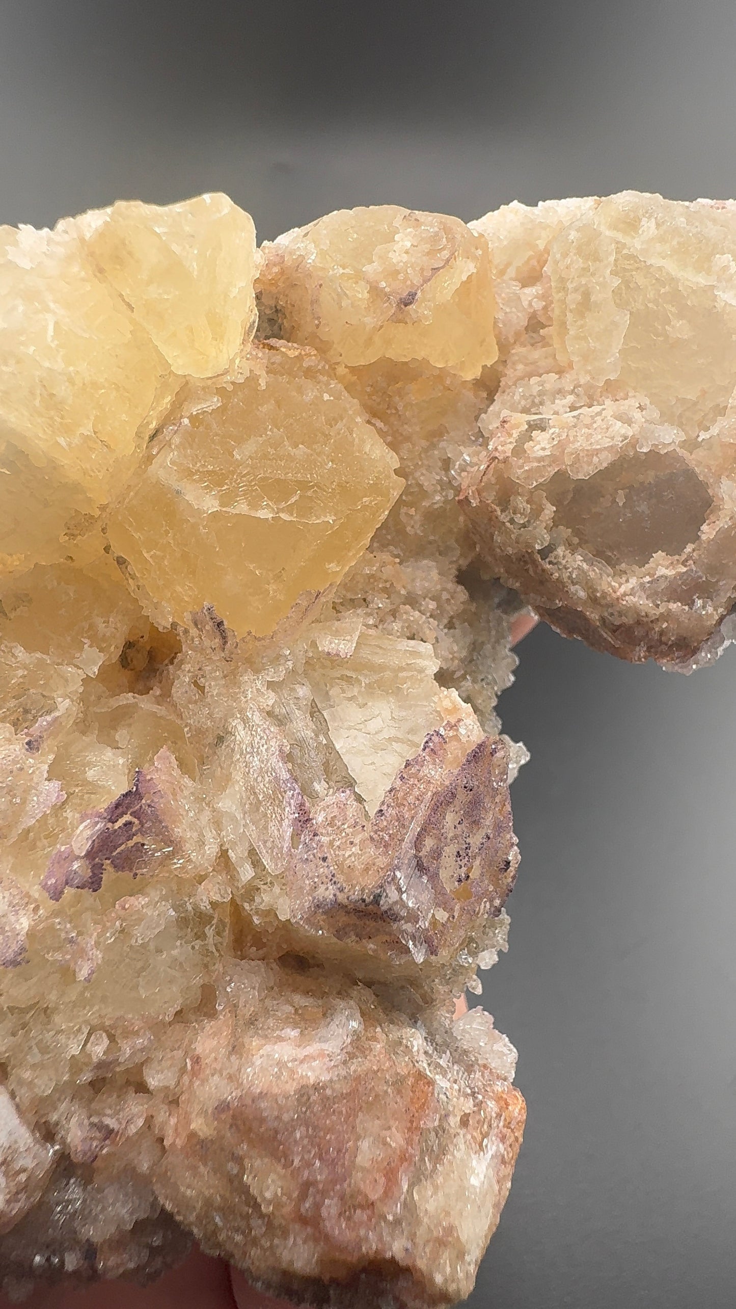 Yttrium Fluorite on Calcite