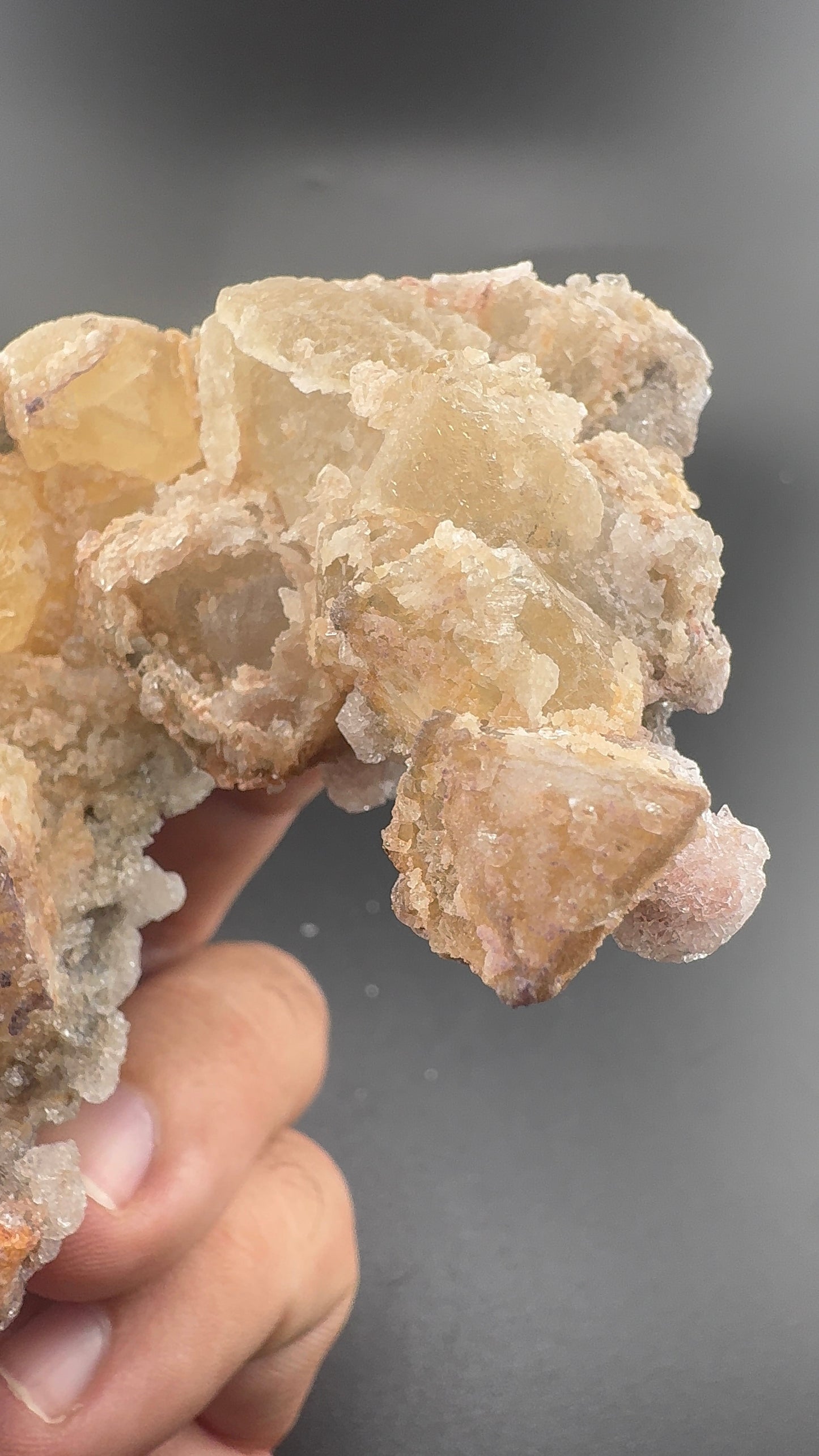 Yttrium Fluorite on Calcite