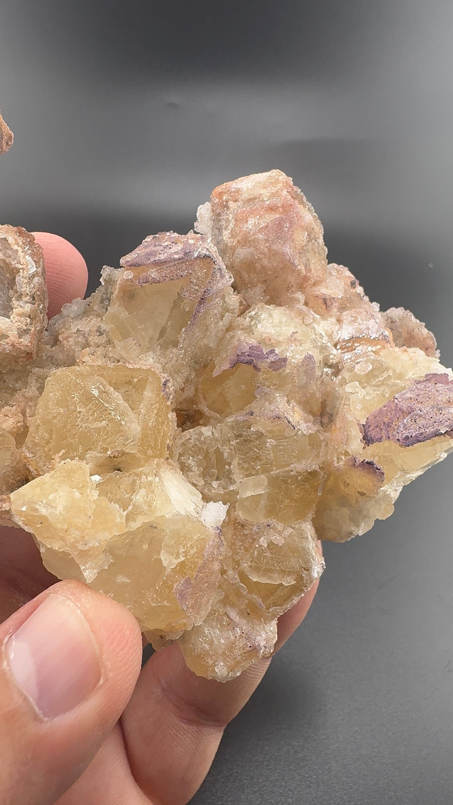 Yttrium Fluorite on Calcite