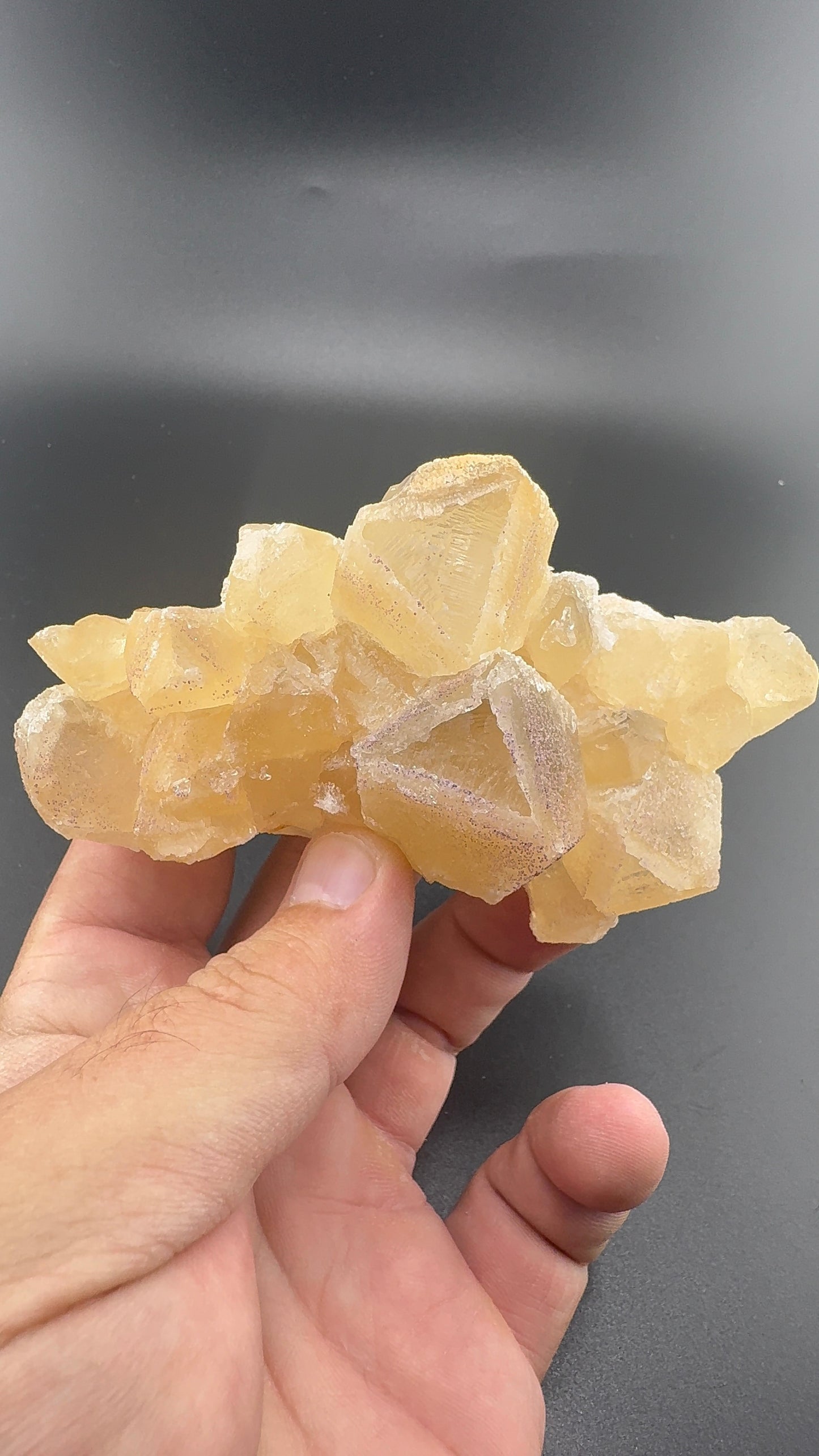 Yttrium Fluorite on Calcite