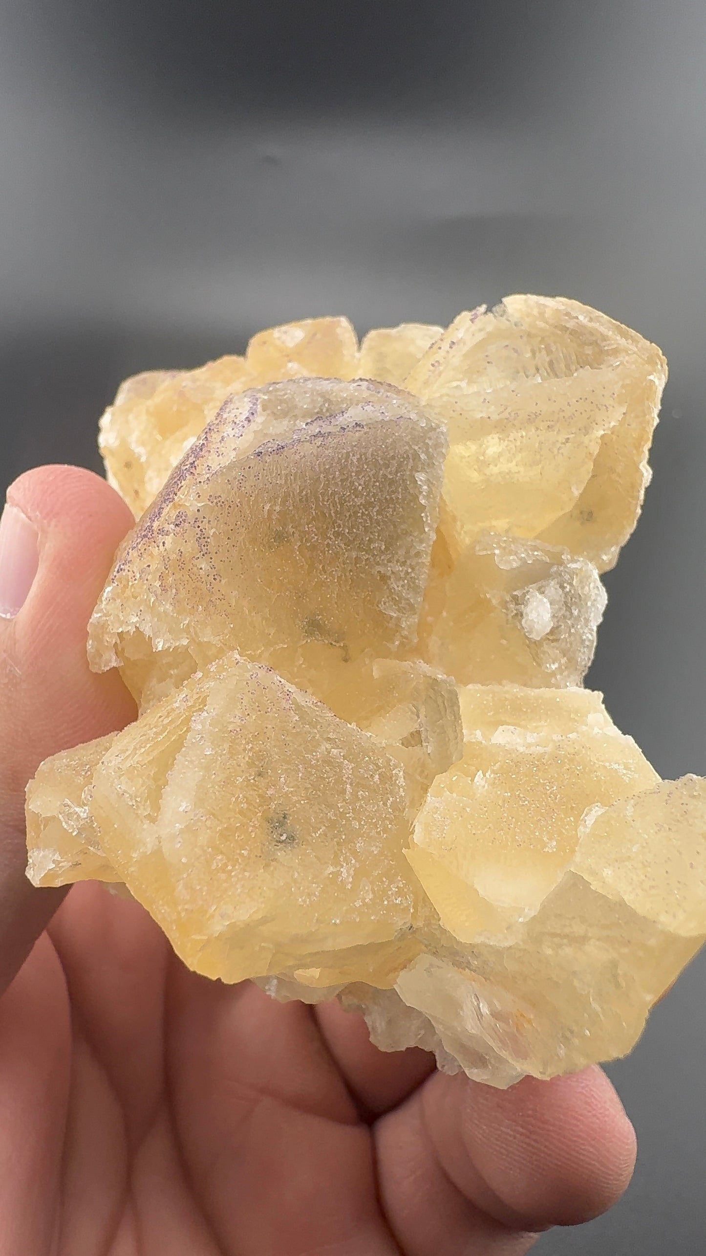 Yttrium Fluorite on Calcite