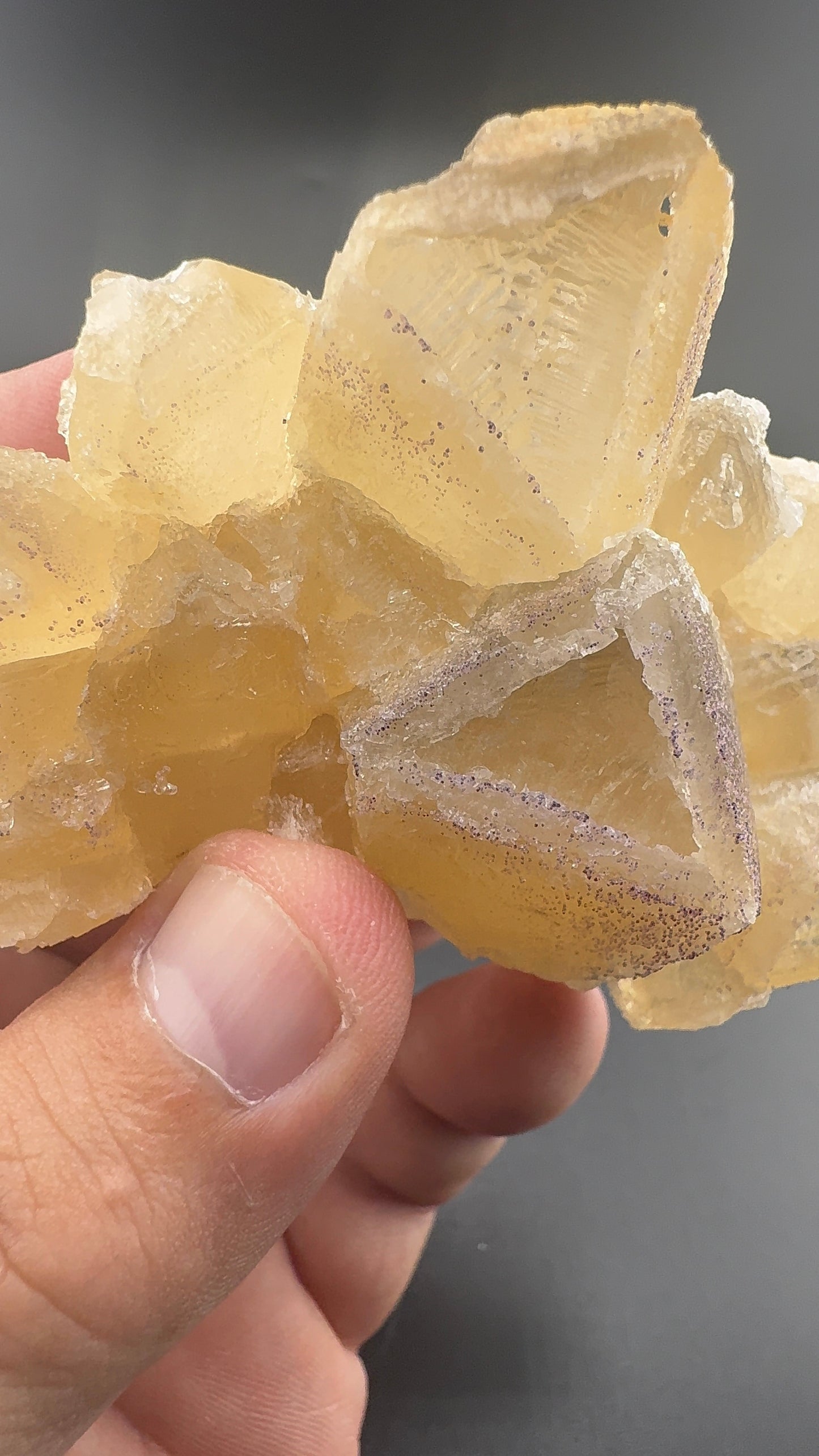 Yttrium Fluorite on Calcite