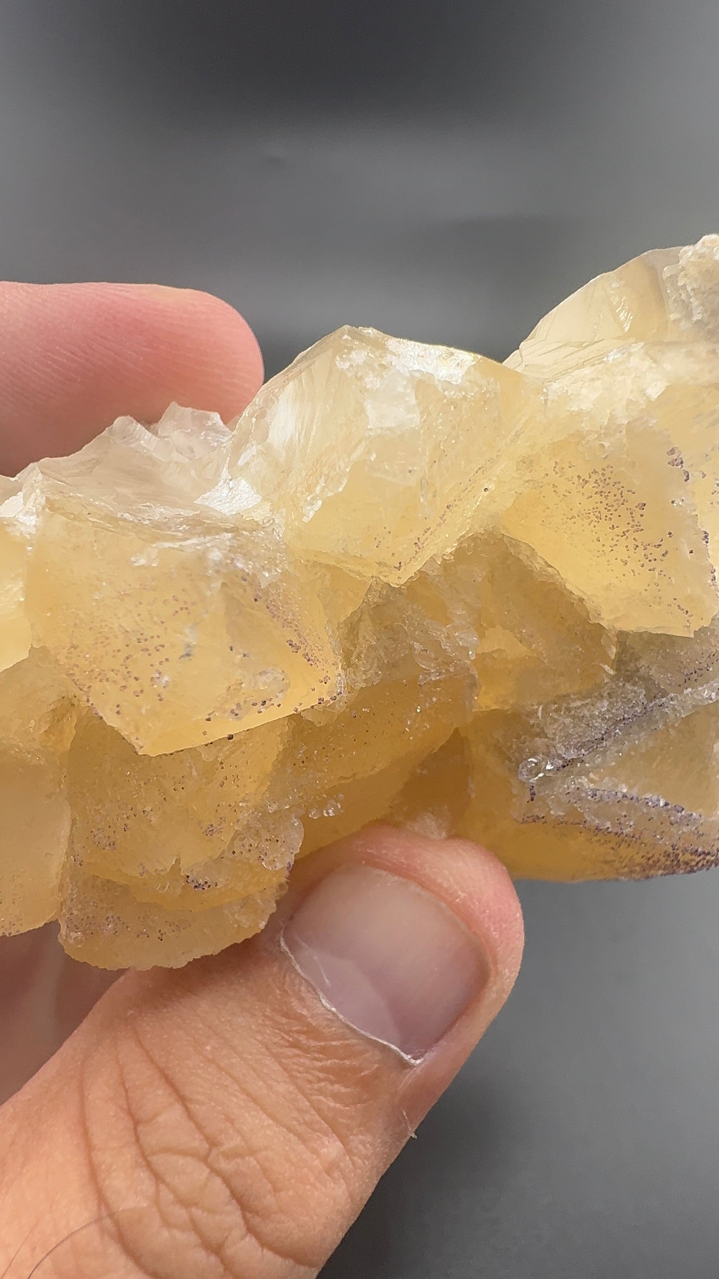 Yttrium Fluorite on Calcite
