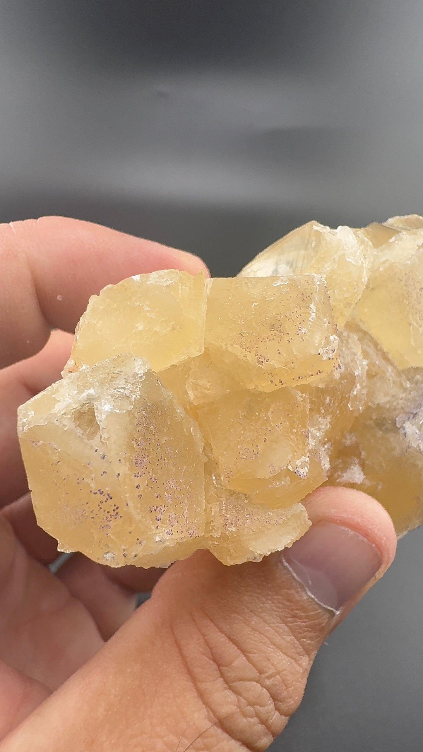 Yttrium Fluorite on Calcite