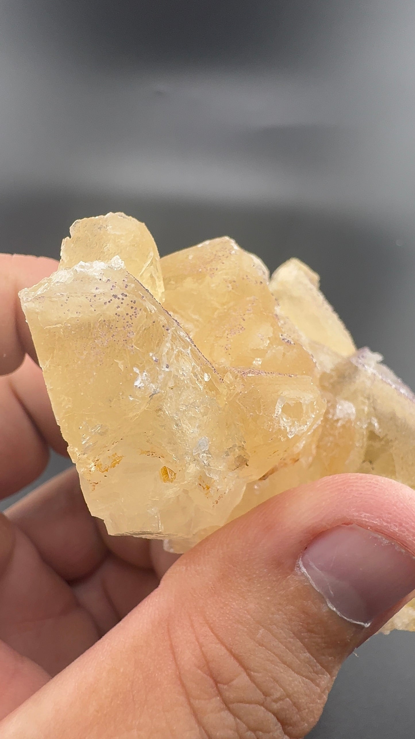 Yttrium Fluorite on Calcite